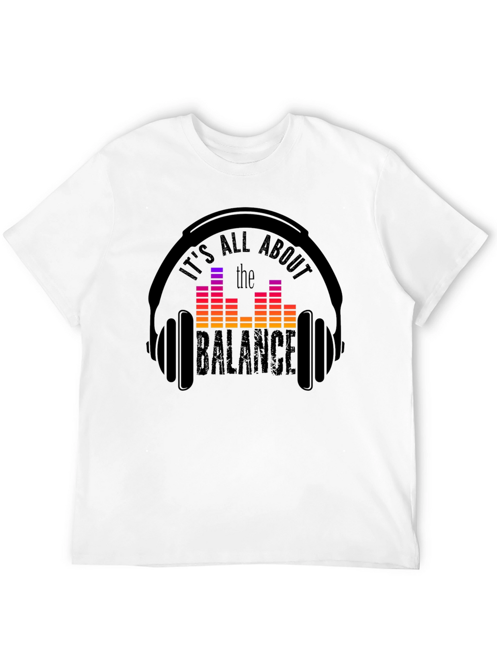 Balance Headphones T-Shirt: Music Lover Tee