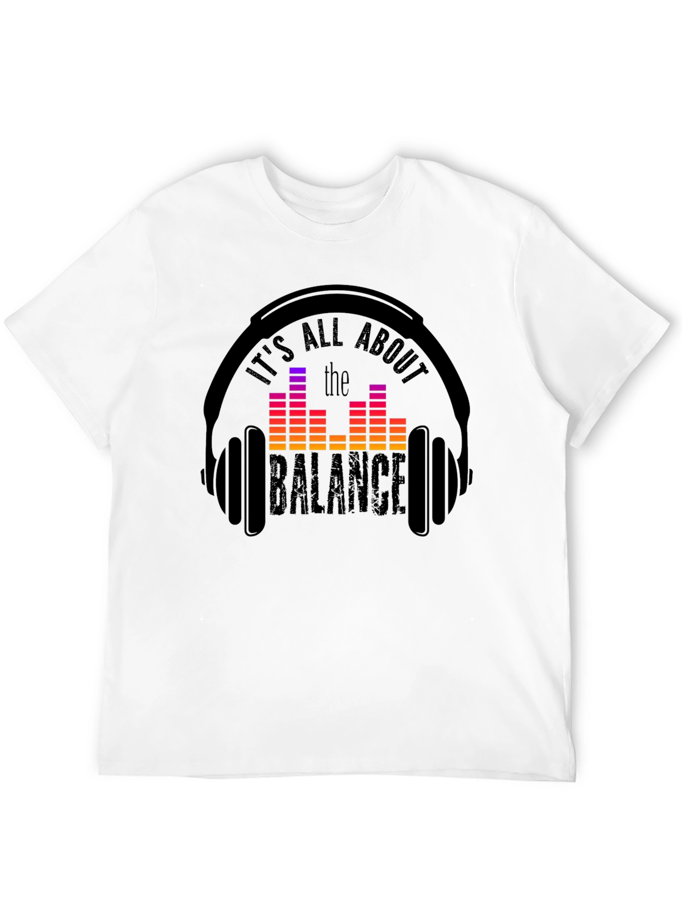 Balance Headphones T-Shirt: Music Lover Tee