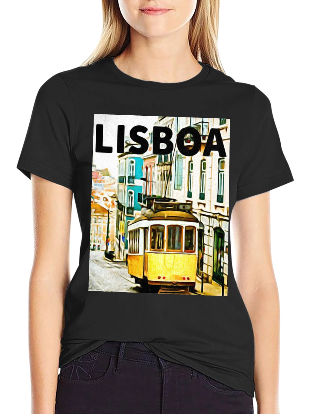 Lisboa Portugal Tram Graphic Tee