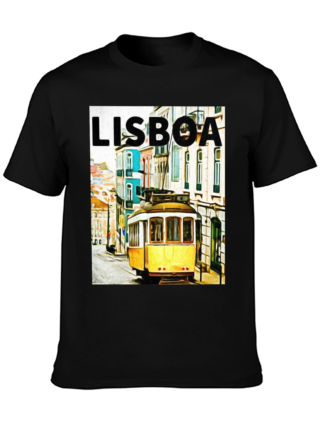 Lisboa Portugal Tram Graphic Tee