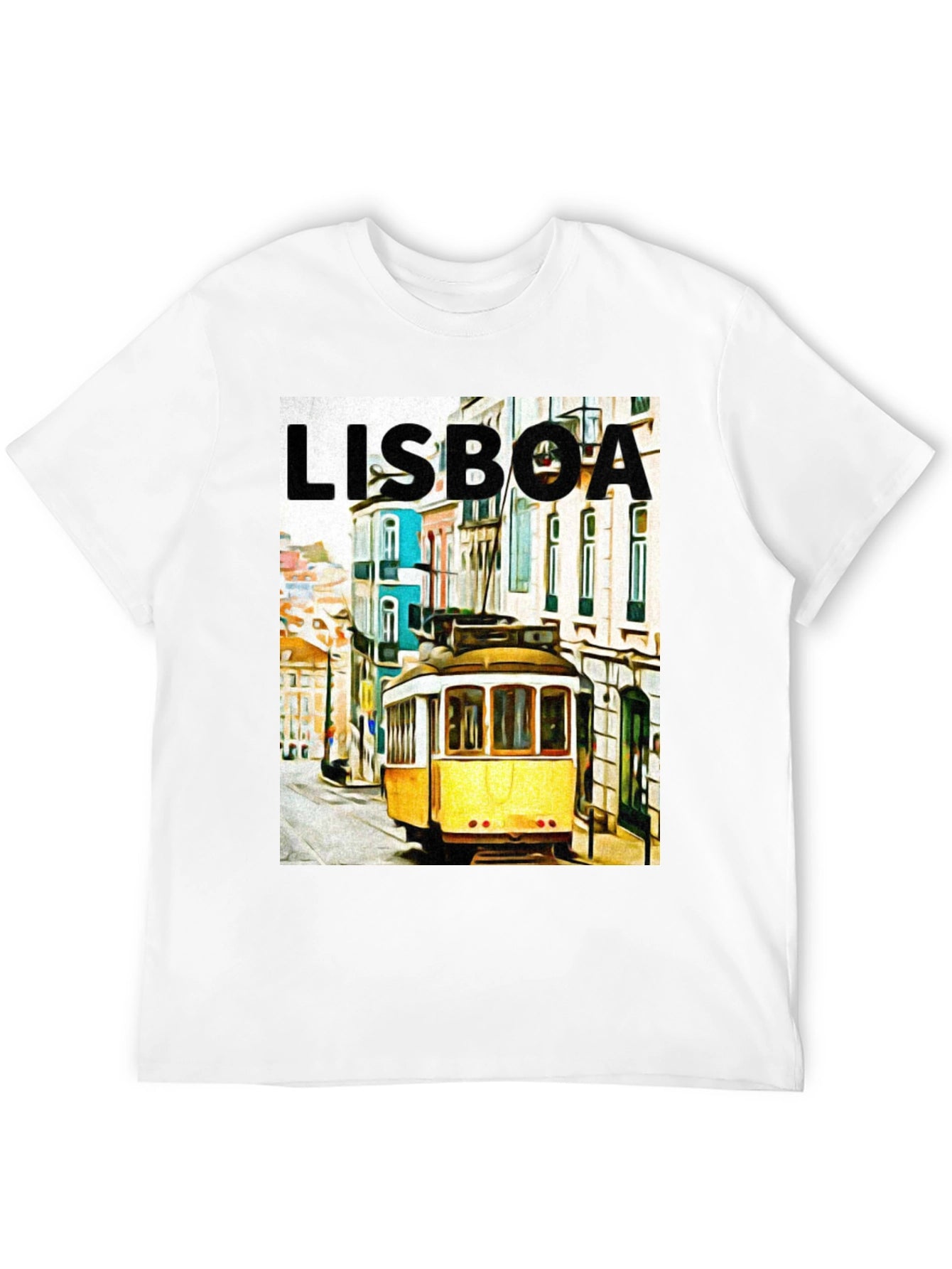 Lisboa Portugal Tram Graphic Tee