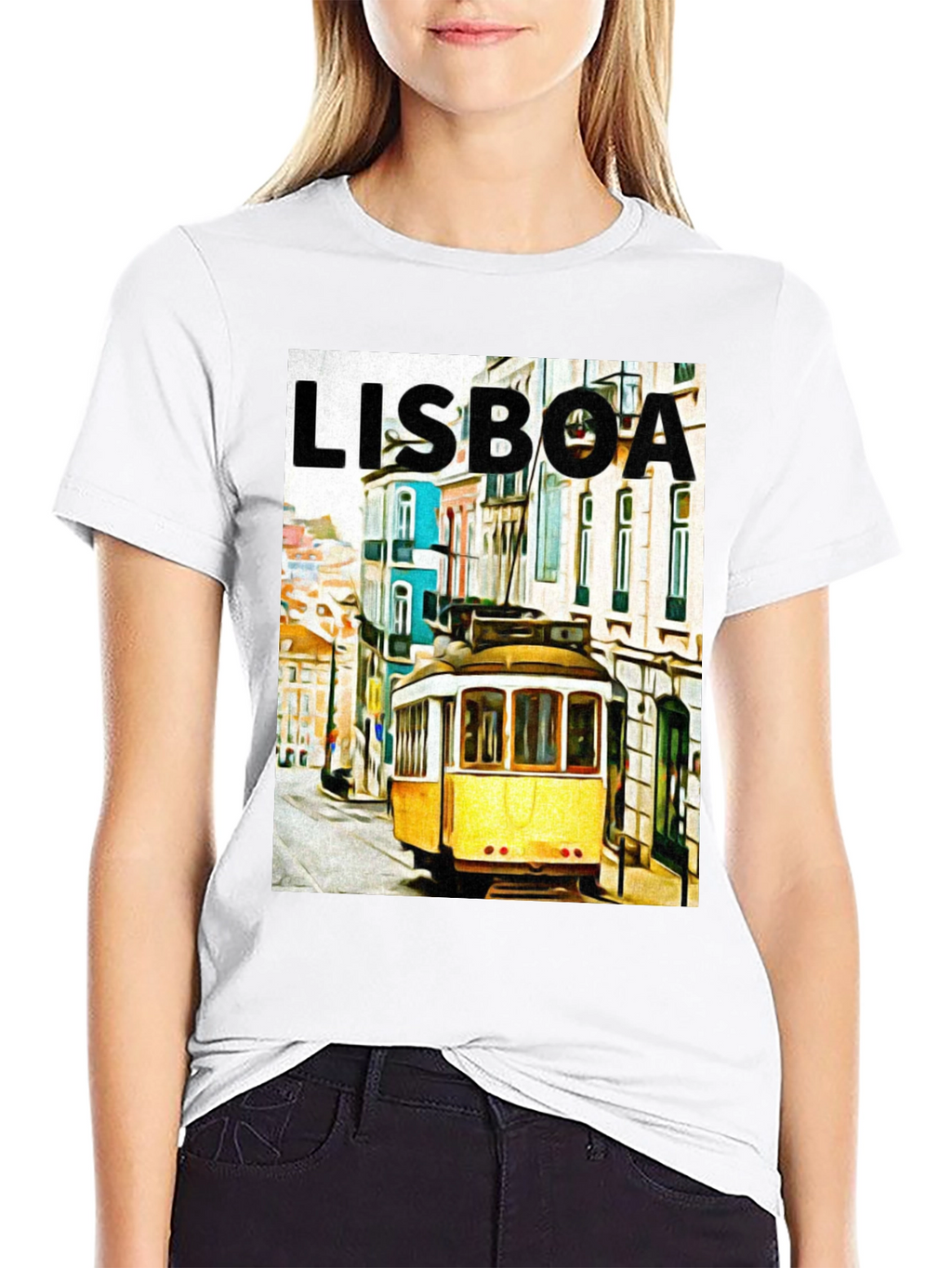 Lisboa Portugal Tram Graphic Tee