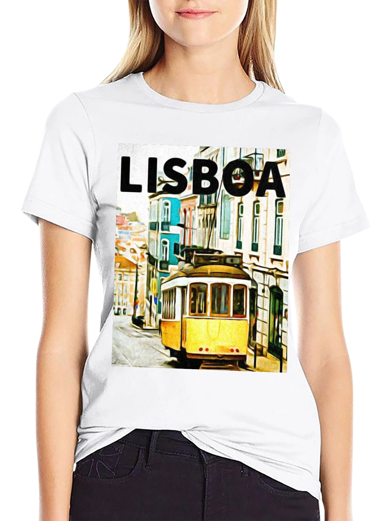 Lisboa Portugal Tram Graphic Tee