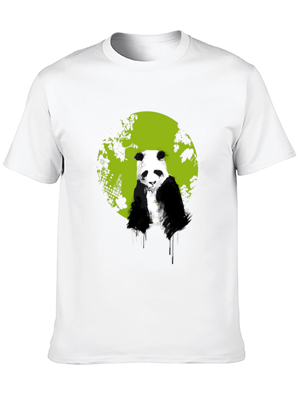 Panda Bear Graphic T-Shirt - Black
