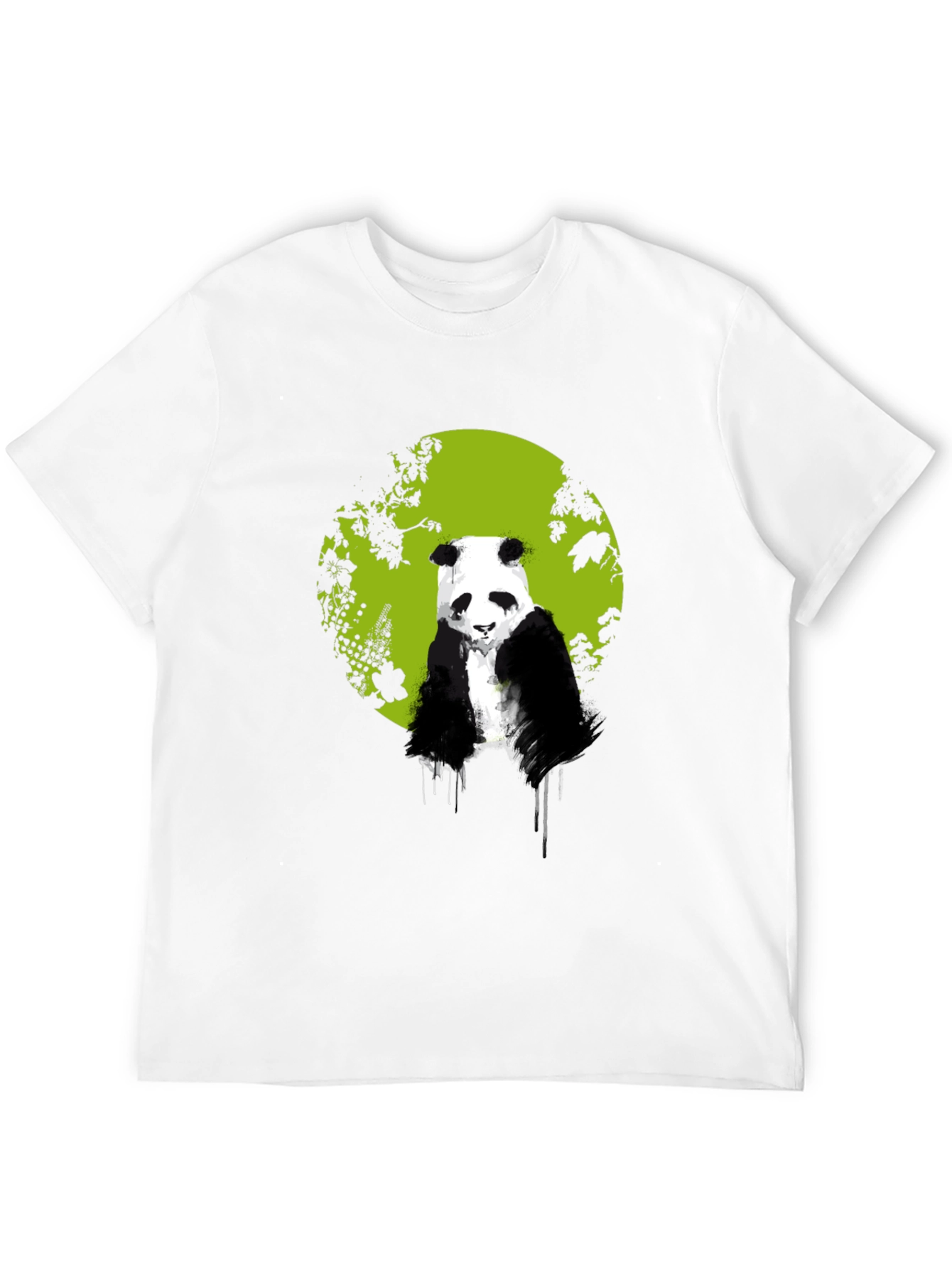 Panda Bear Graphic T-Shirt - Black