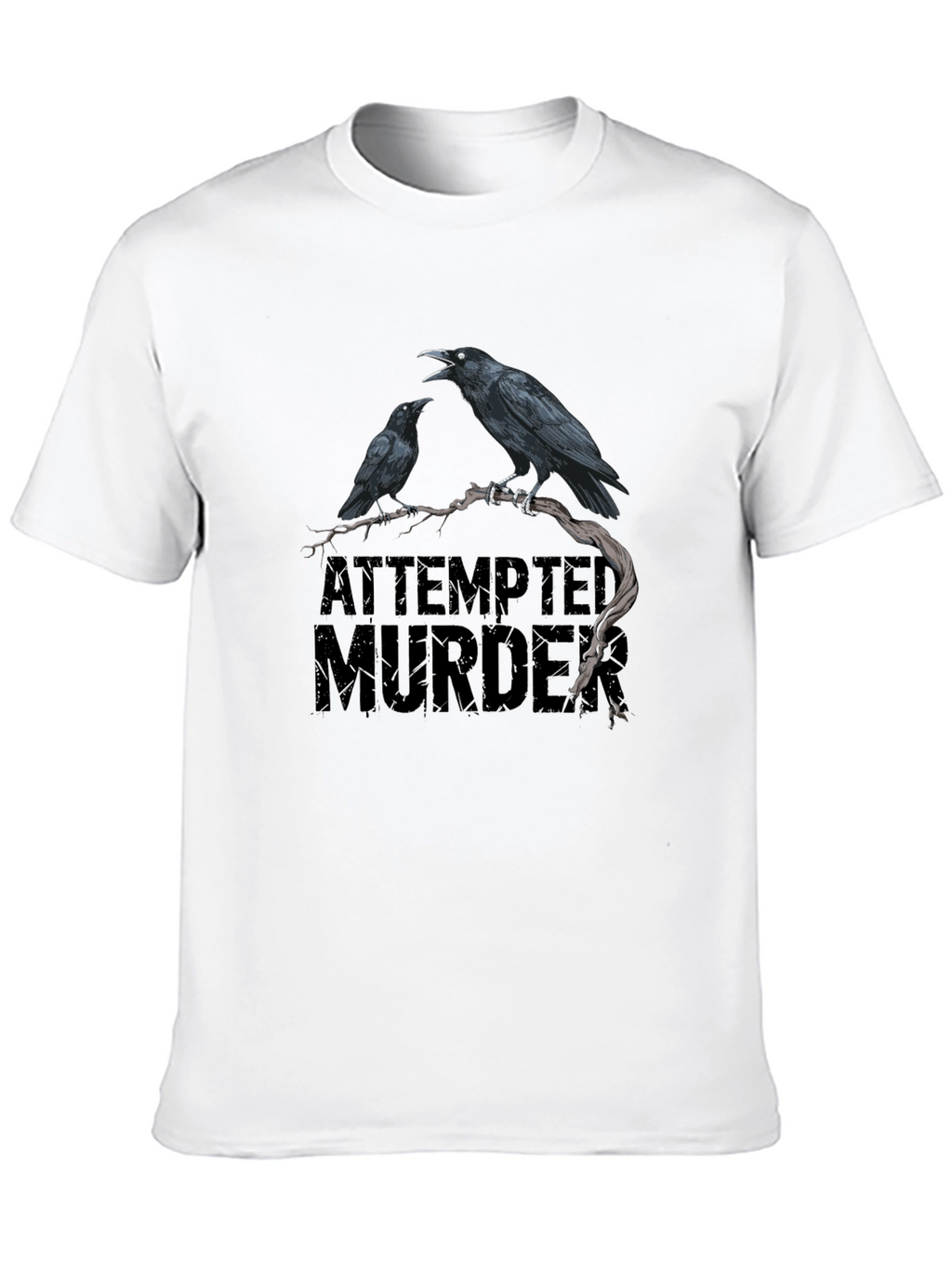 Attempted Murder Graphic Tee - Raven T-Shirt