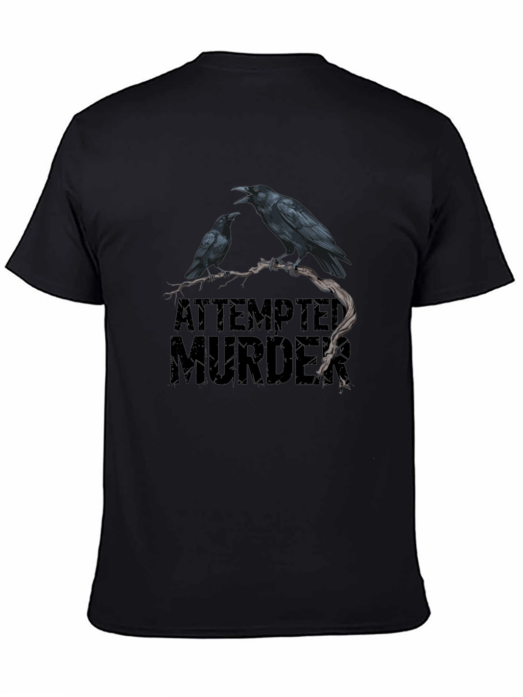 Attempted Murder Graphic Tee - Raven T-Shirt