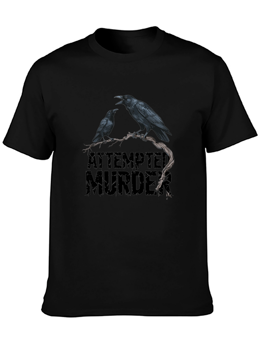 Attempted Murder Graphic Tee - Raven T-Shirt