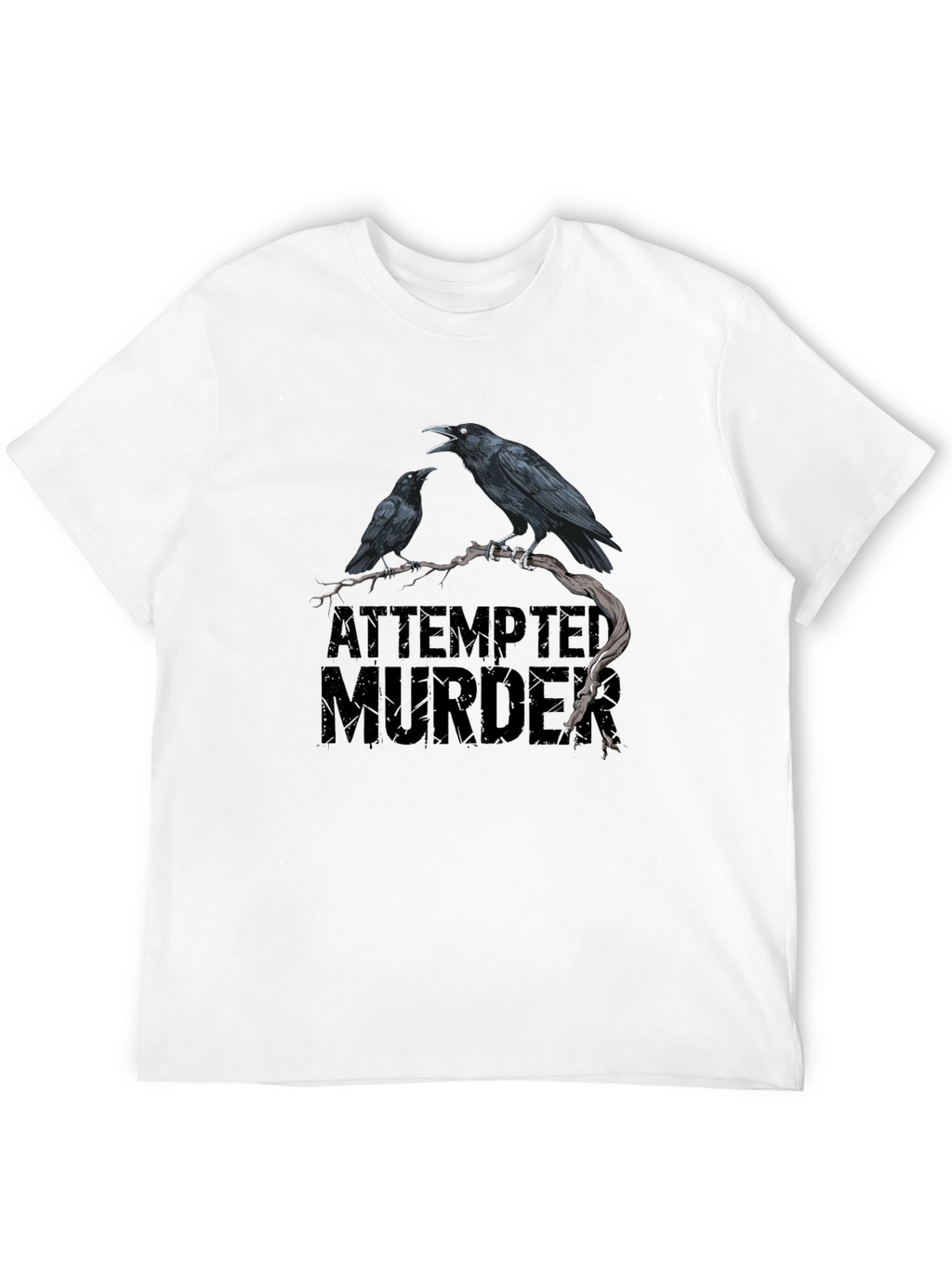 Attempted Murder Graphic Tee - Raven T-Shirt