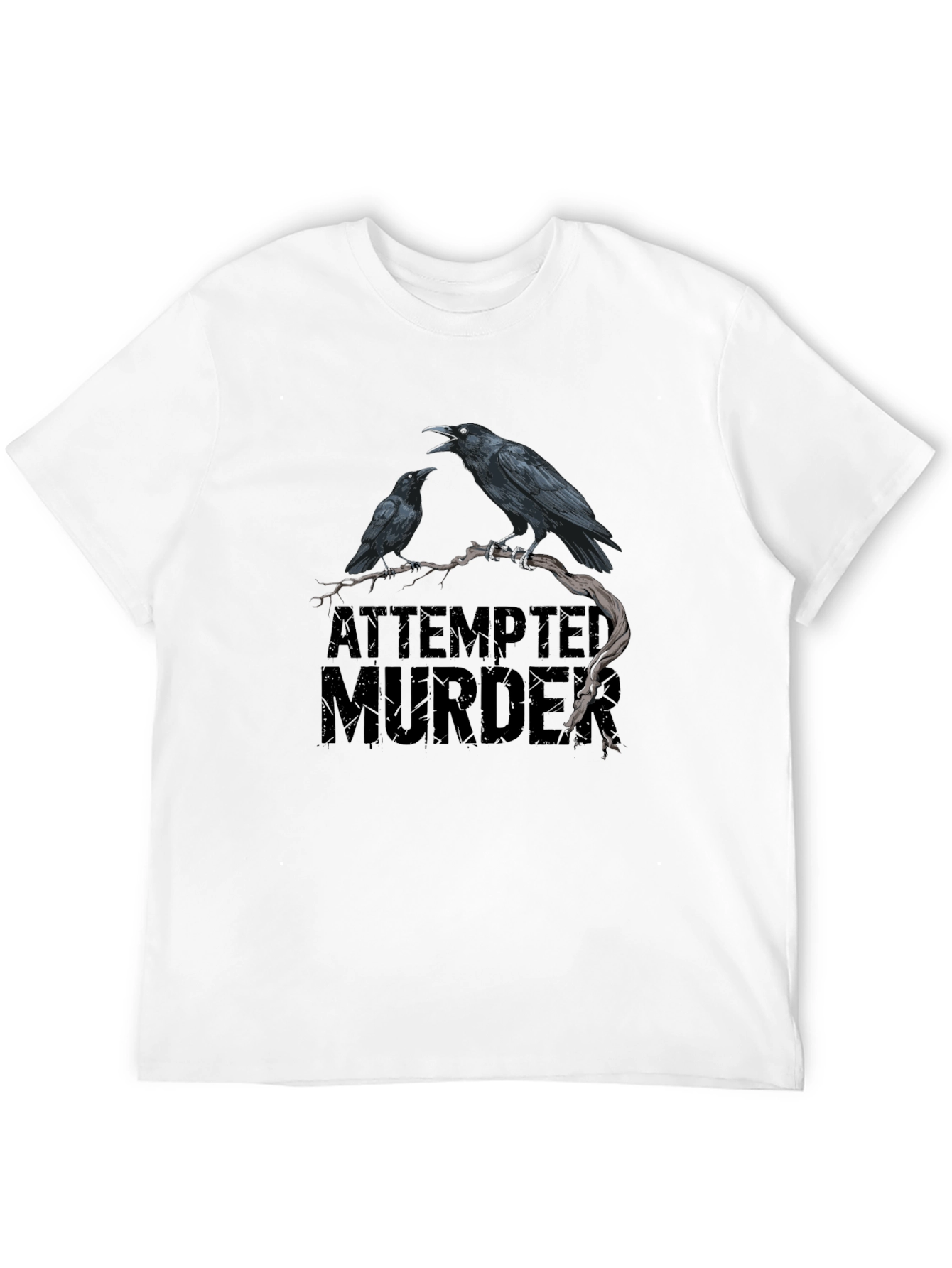 Attempted Murder Graphic Tee - Raven T-Shirt