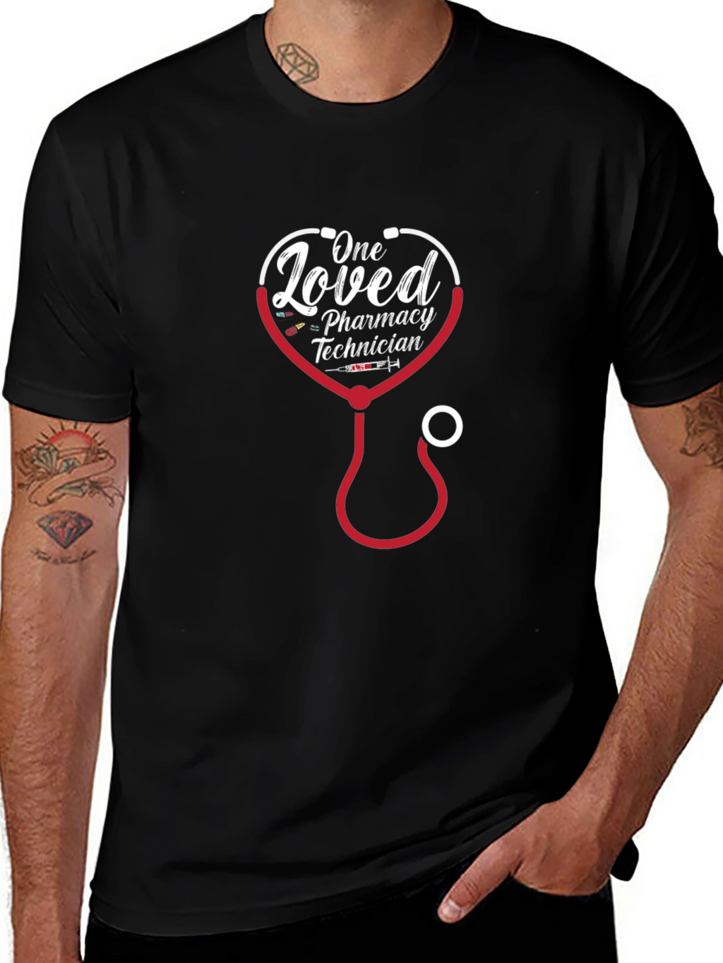 One Loved Pharmacy Technician Graphic Tee