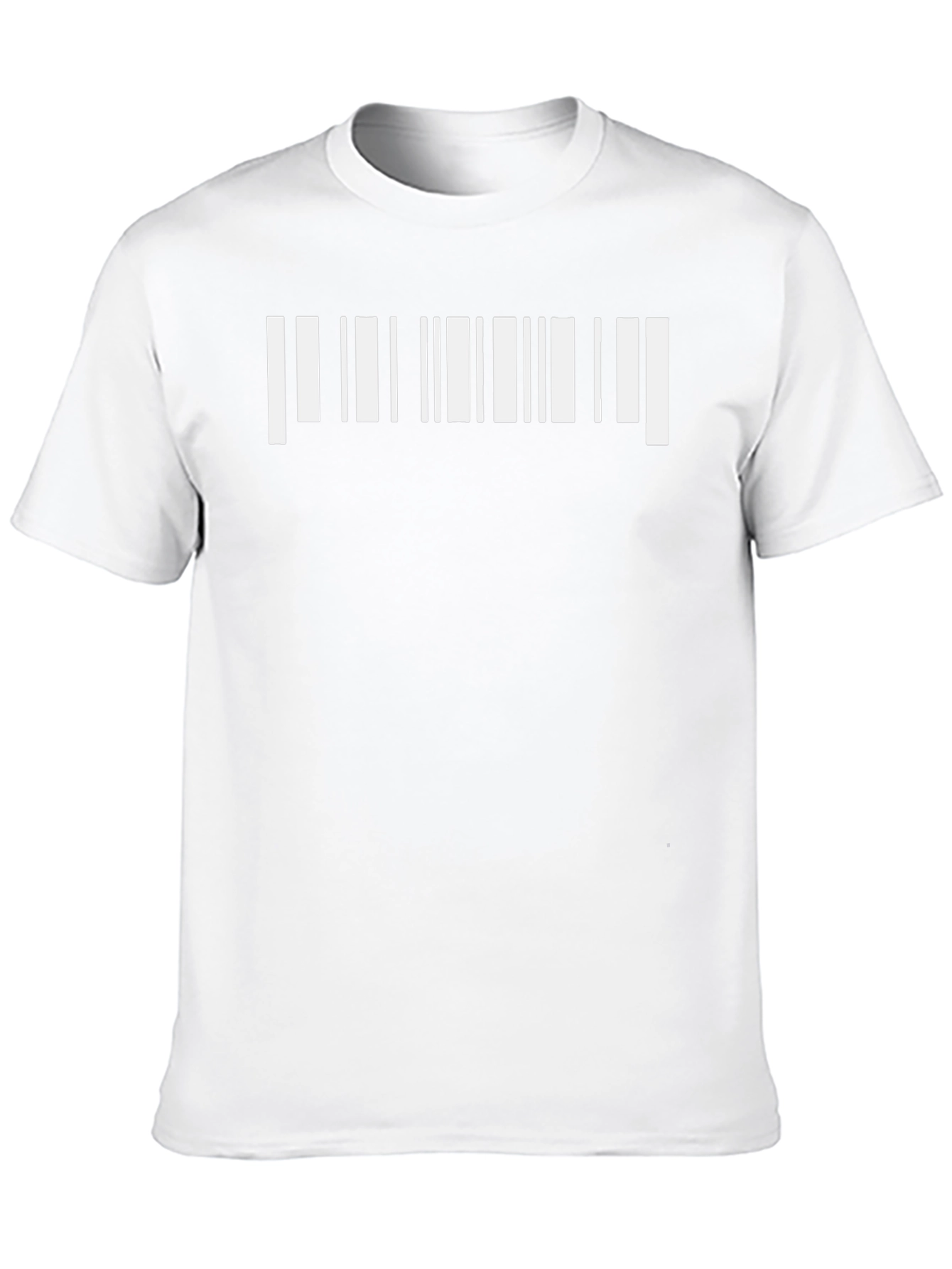 Barcode Graphic Tee - Modern Style