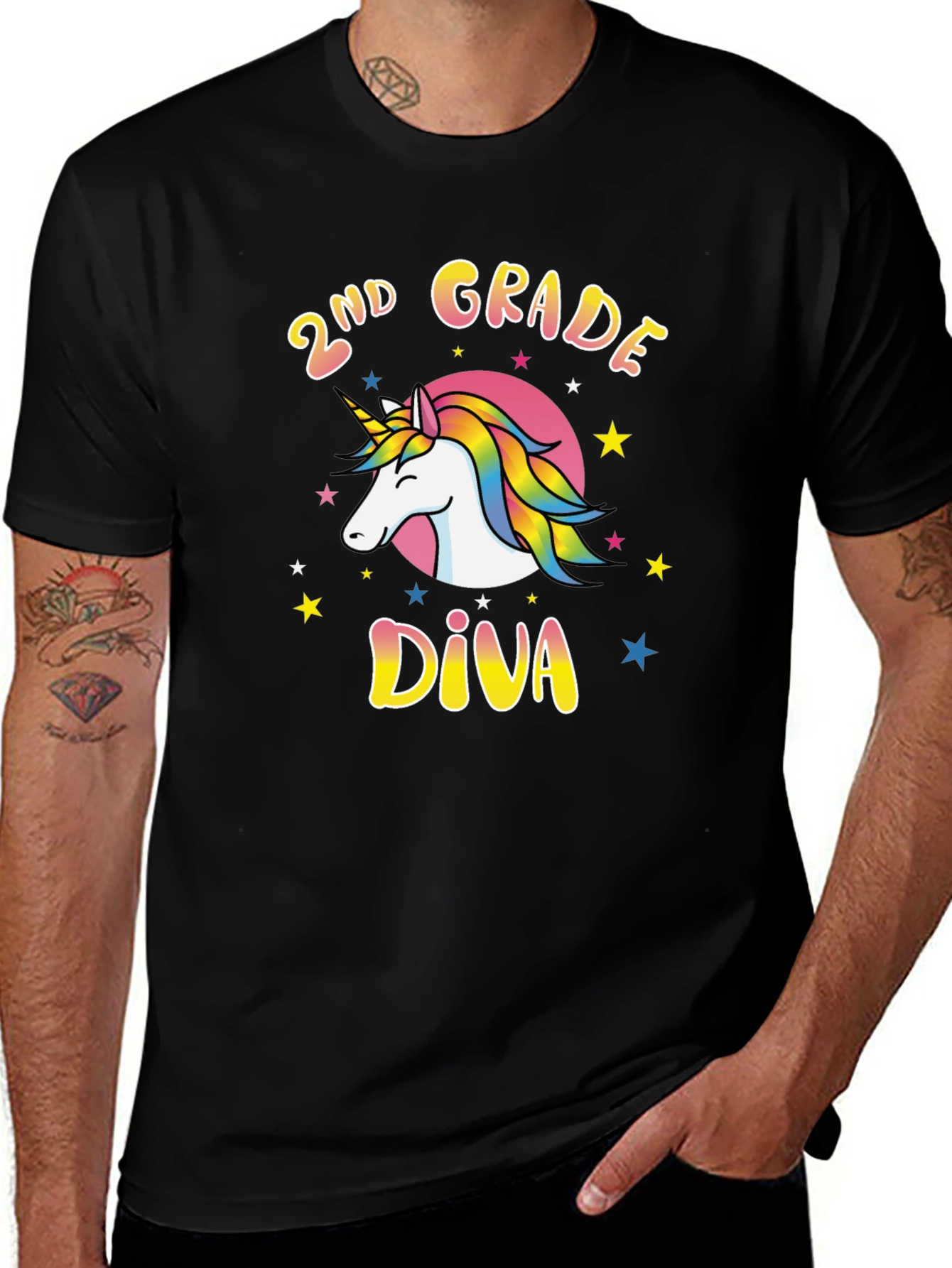2nd Grade Diva Unicorn T-Shirt