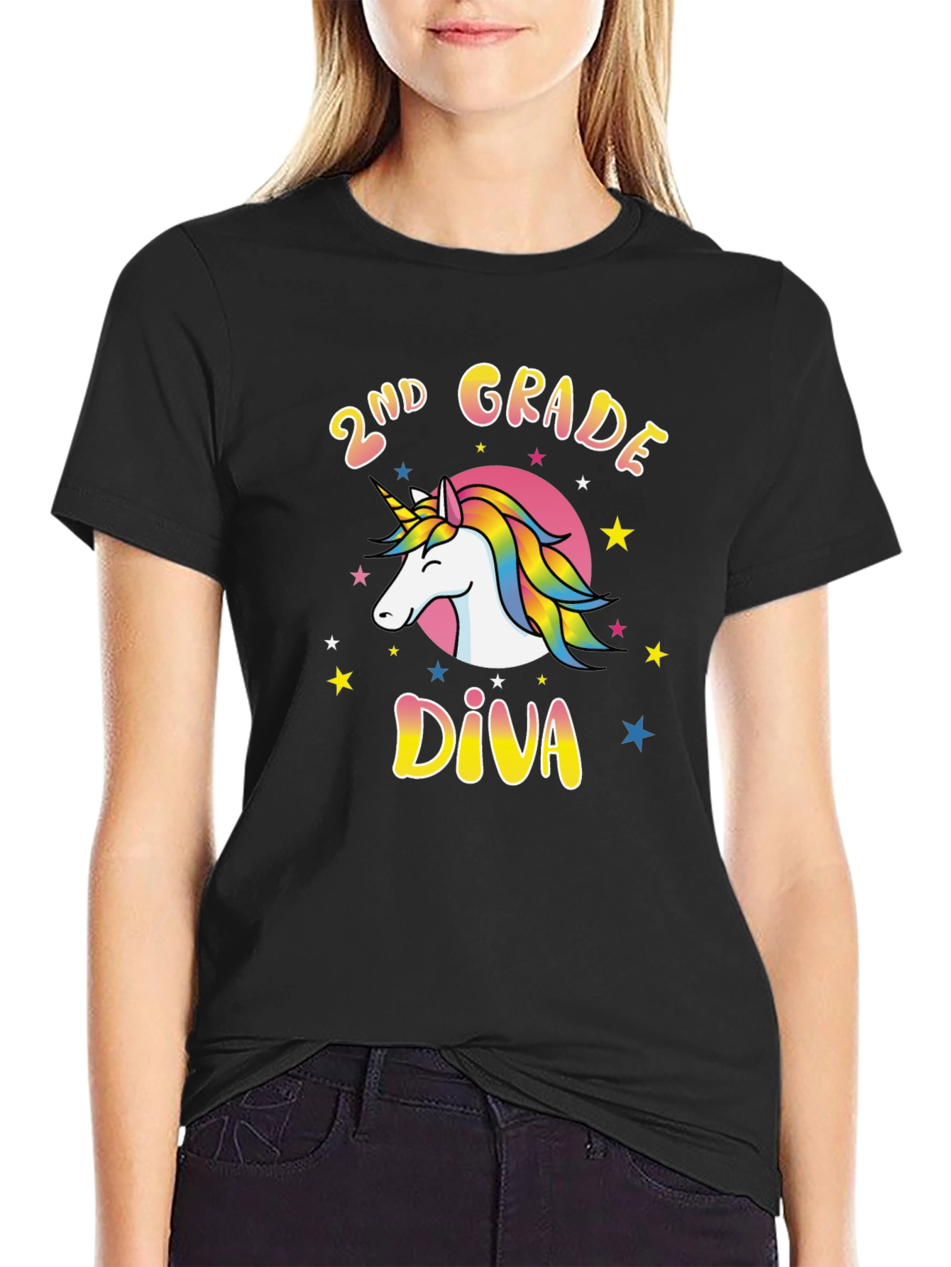 2nd Grade Diva Unicorn T-Shirt