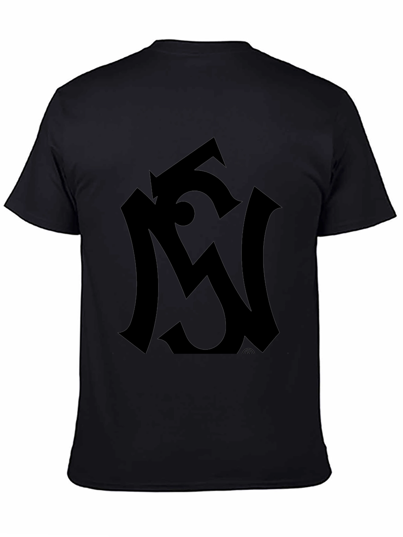 Modern Black Graphic Tee