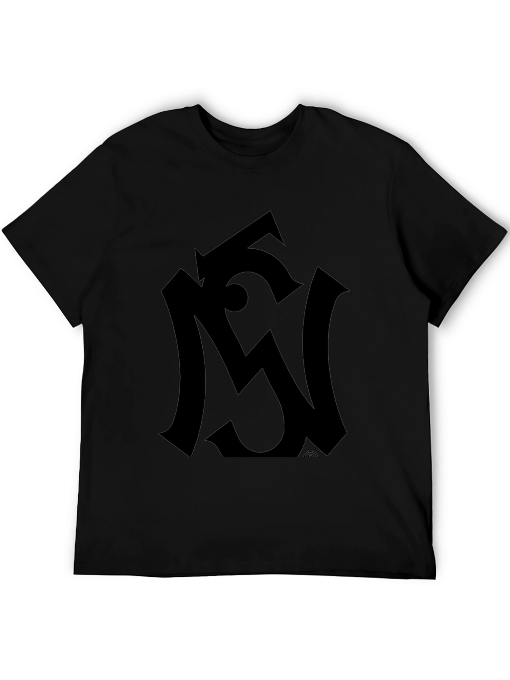Modern Black Graphic Tee