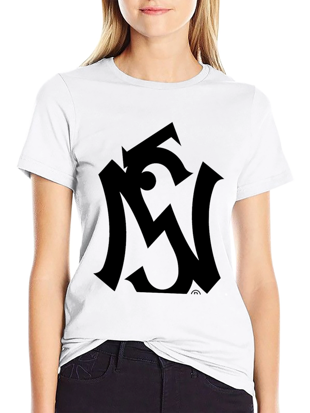 Modern Black Graphic Tee