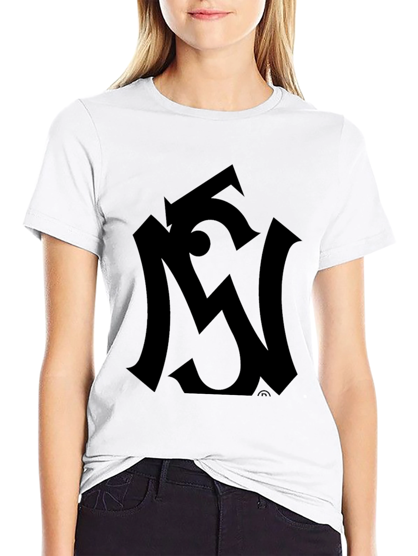 Modern Black Graphic Tee