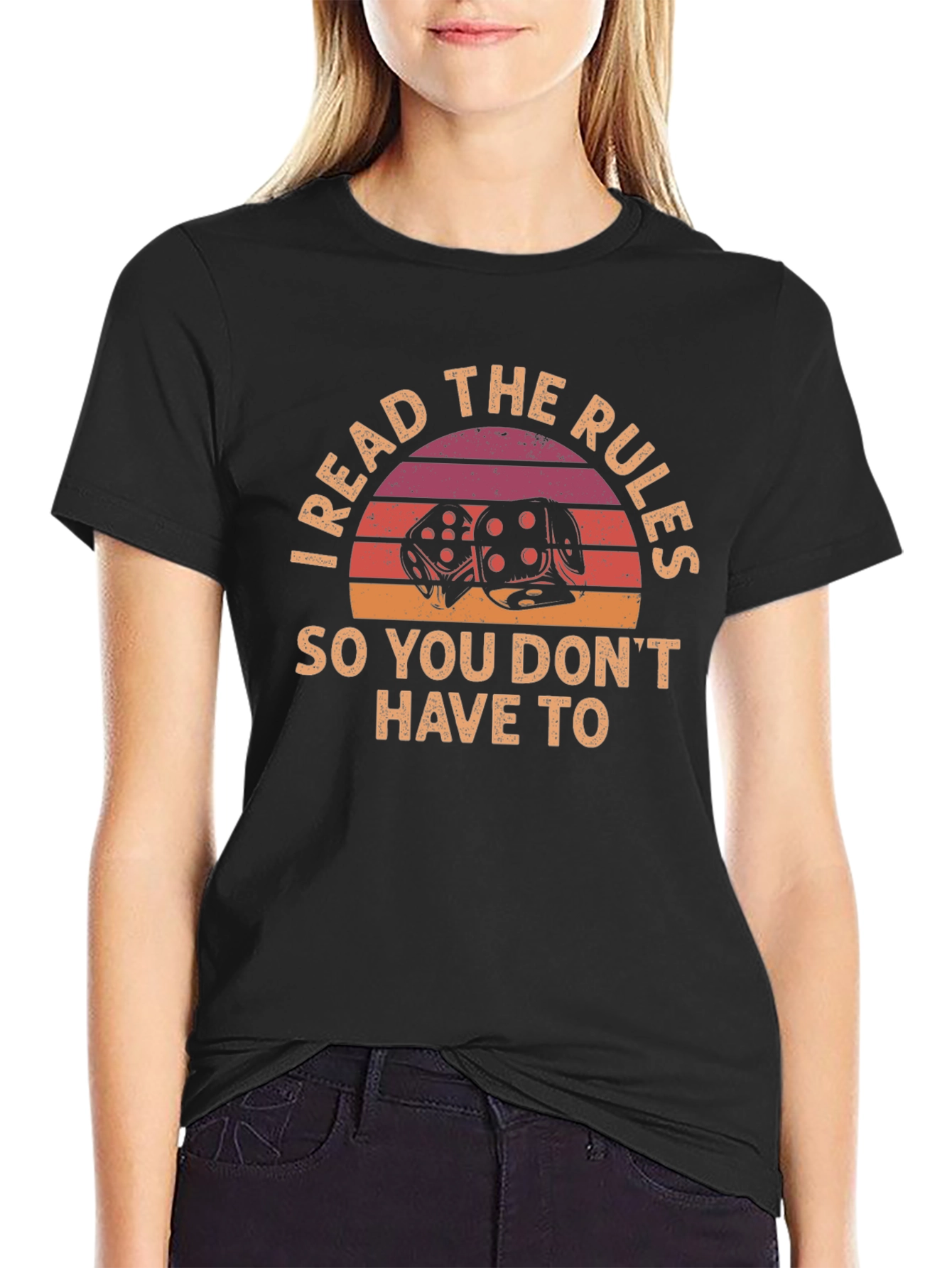 I Read the Rules T-Shirt - Dice Graphic Tee