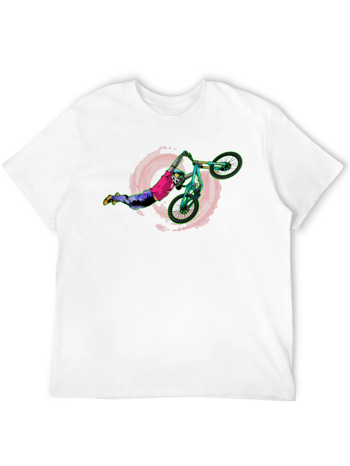 Extreme BMX Stunt Rider Black T-Shirt