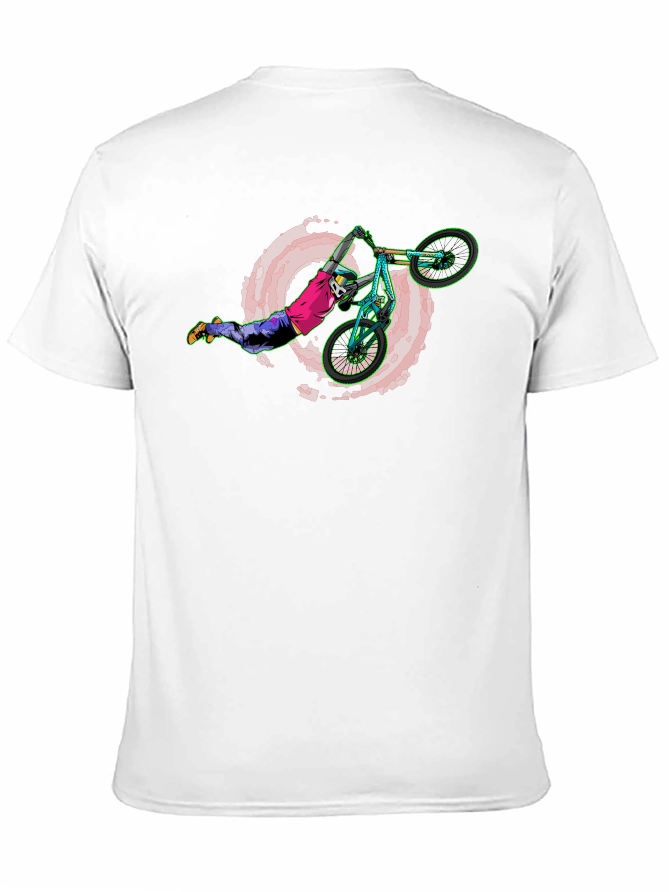 Extreme BMX Stunt Rider Black T-Shirt