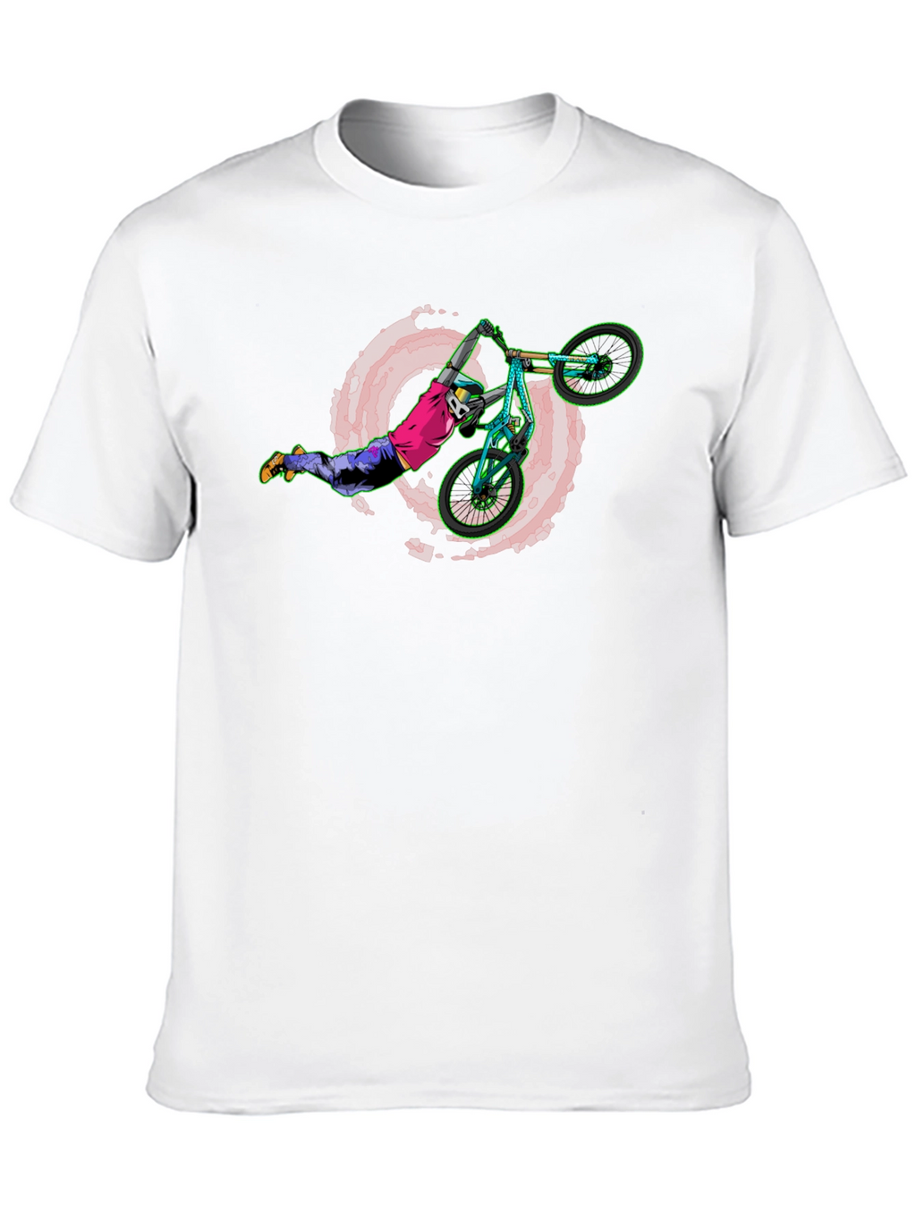Extreme BMX Stunt Rider Black T-Shirt