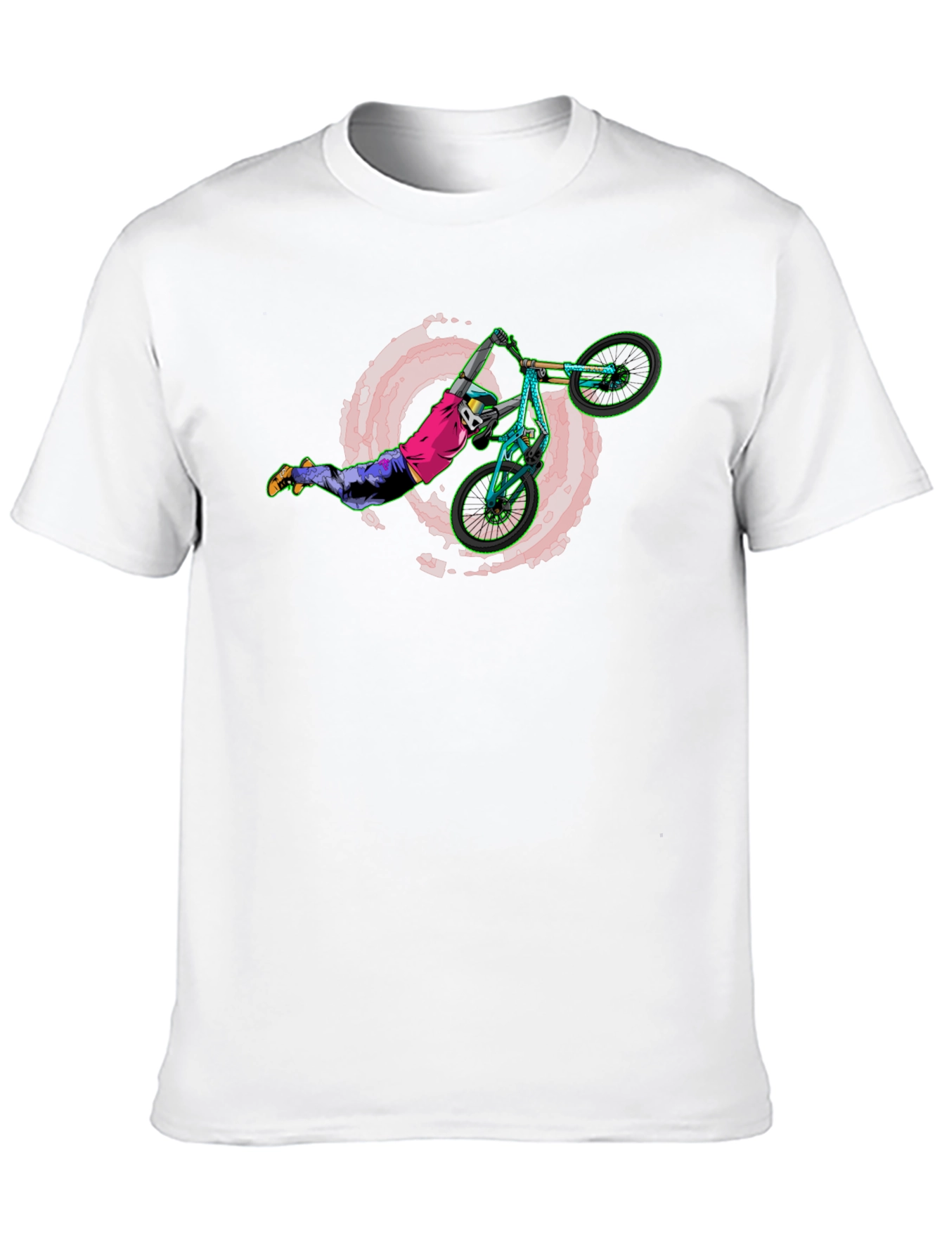Extreme BMX Stunt Rider Black T-Shirt