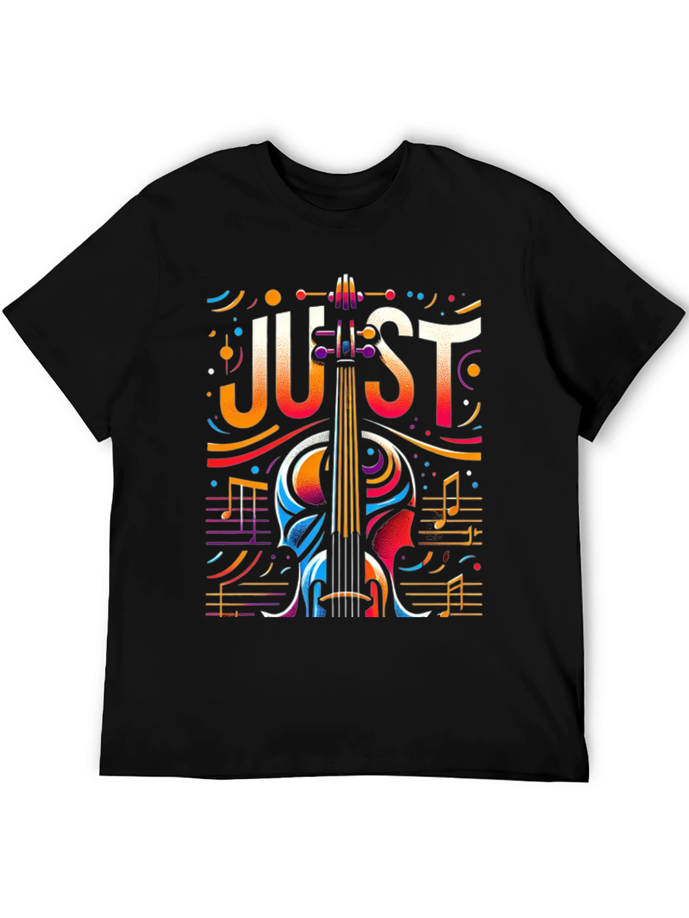 Abstract Cello Graphic Tee - Music Lovers T-Shirt