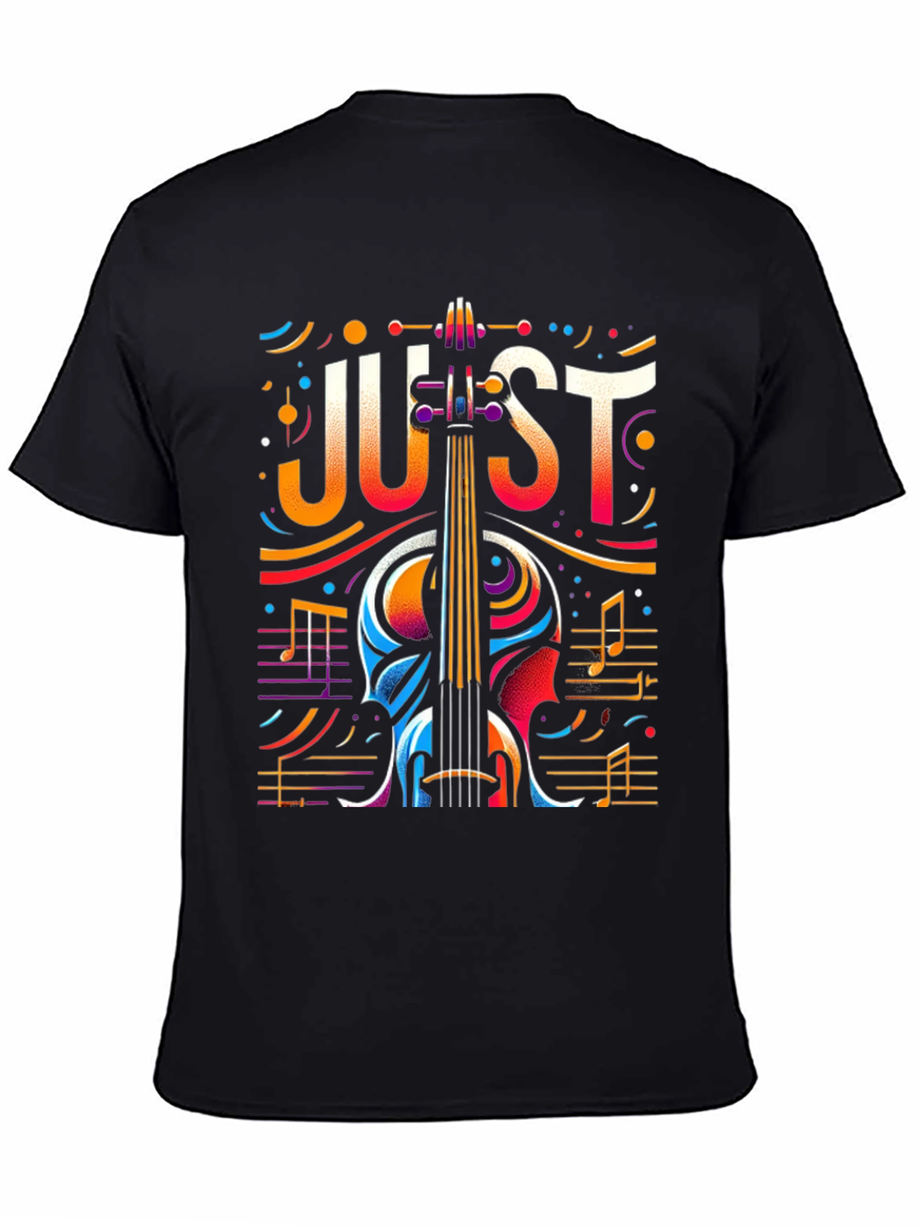 Abstract Cello Graphic Tee - Music Lovers T-Shirt
