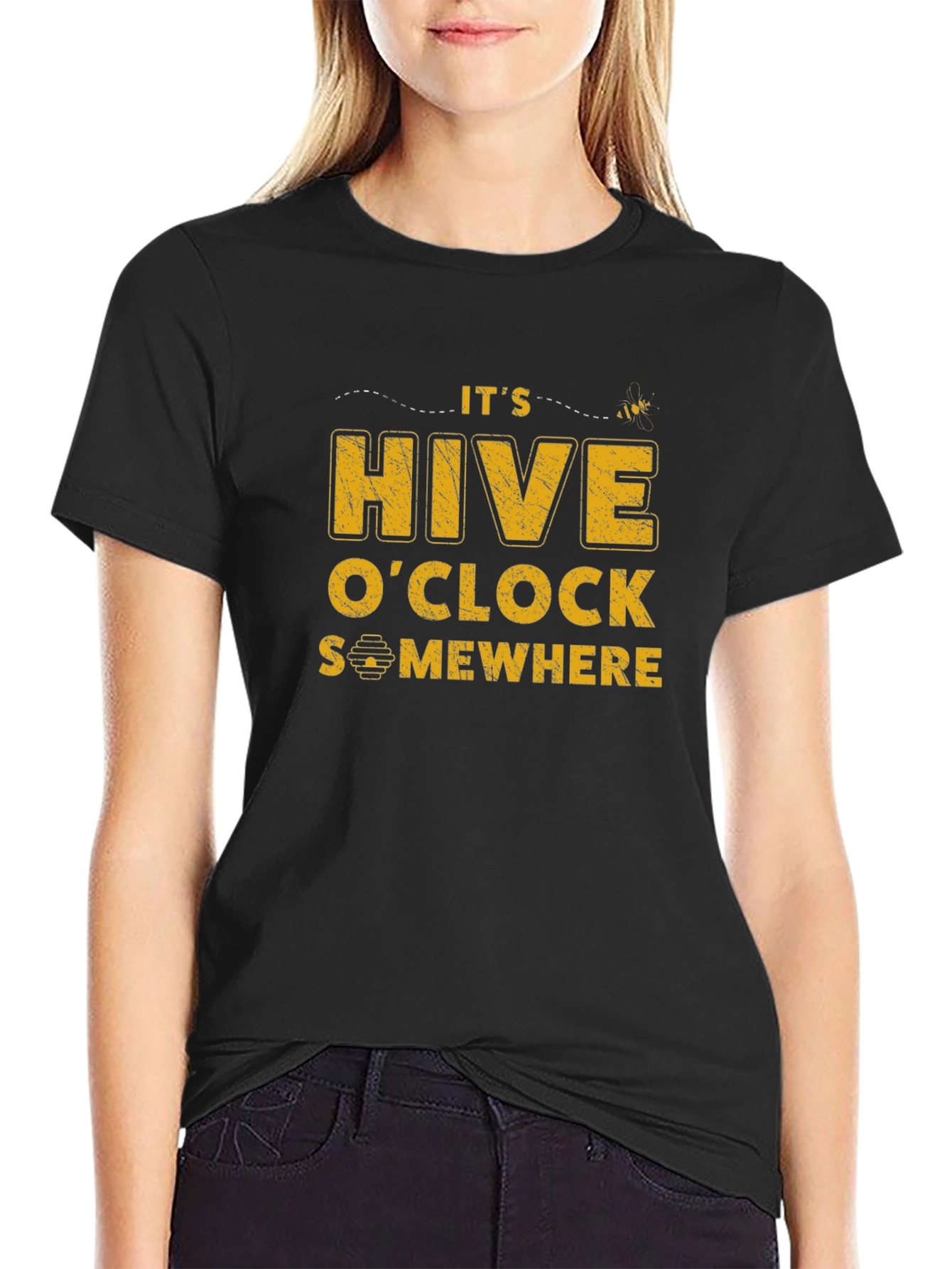 Its Hive OClock Somewhere Graphic Tee