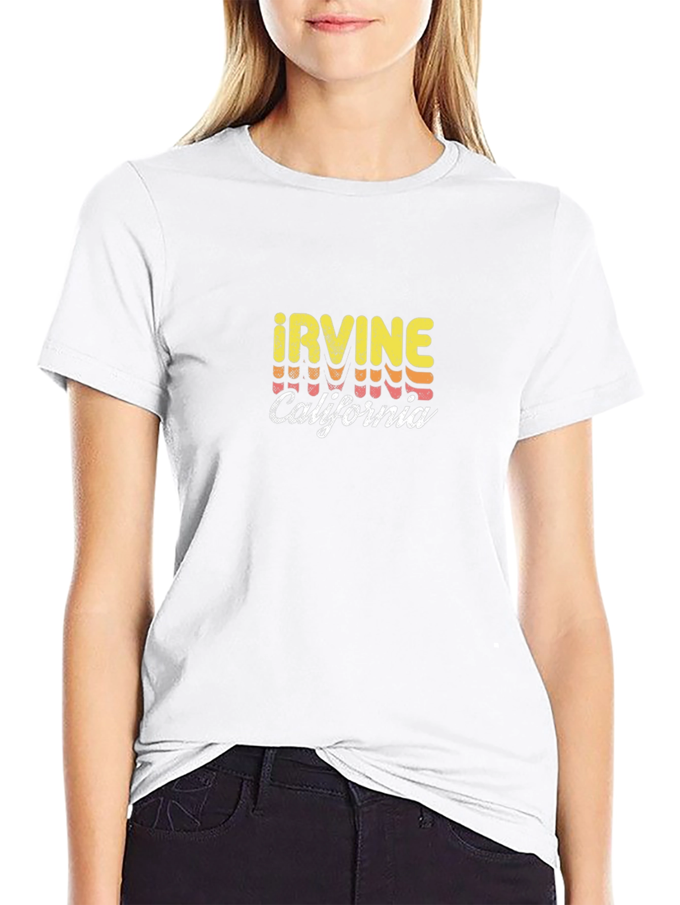Irvine California Retro T-Shirt - Black