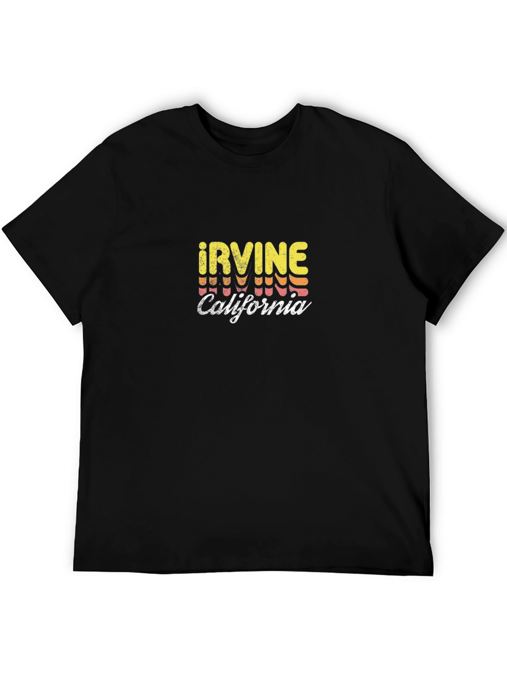 Irvine California Retro T-Shirt - Black