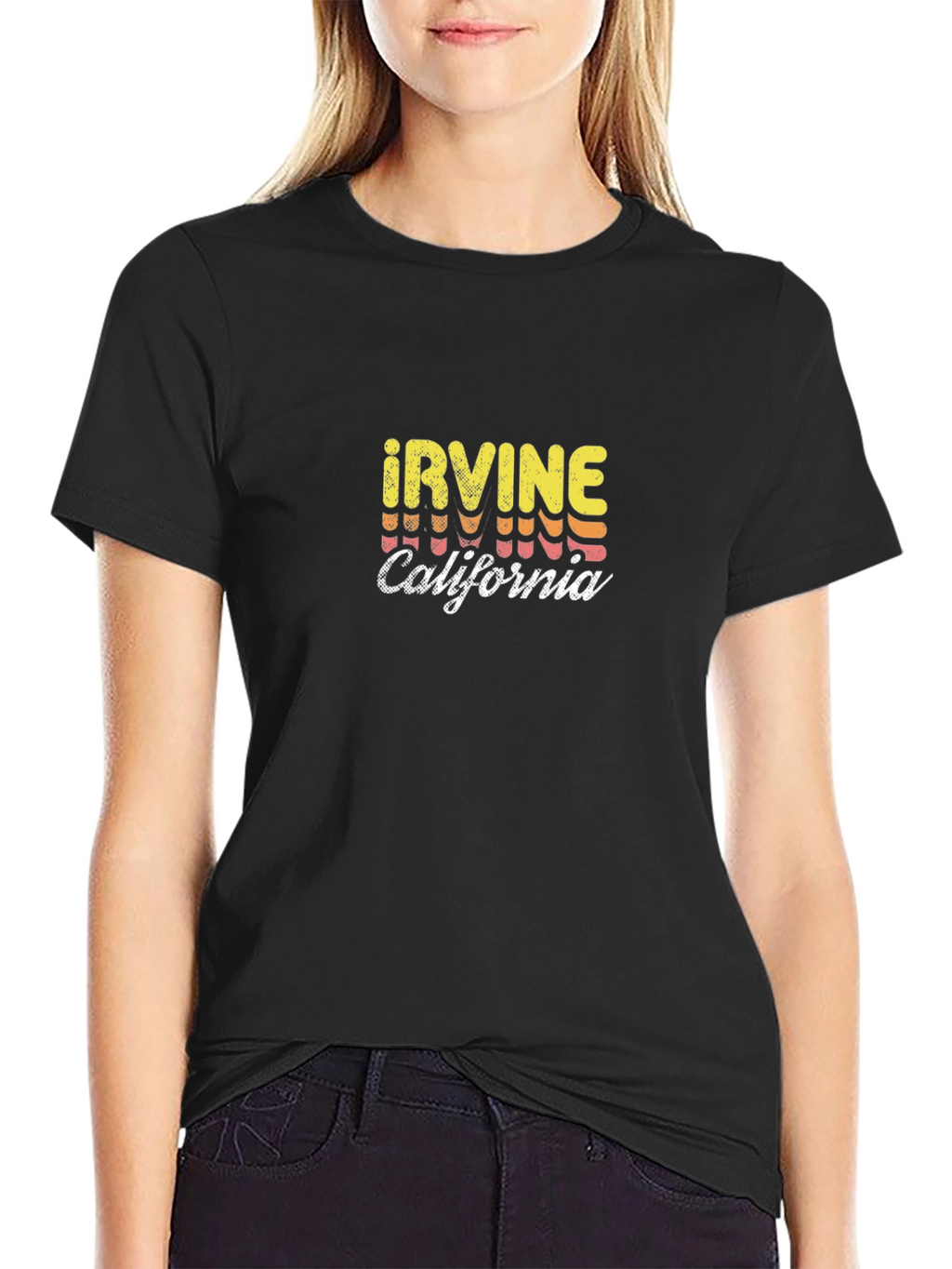 Irvine California Retro T-Shirt - Black