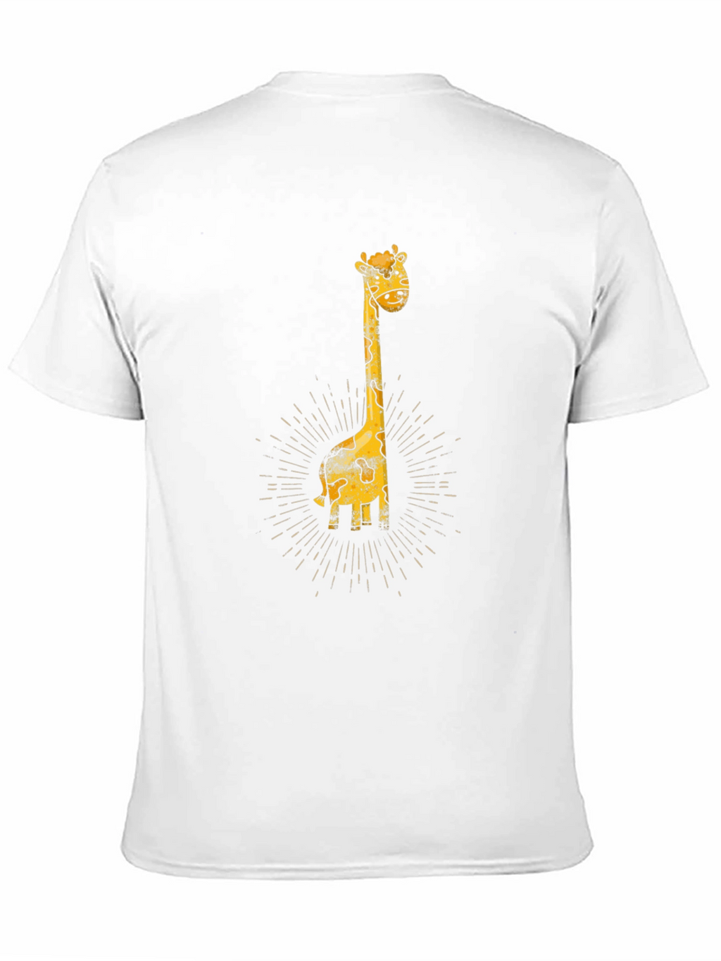 Giraffe Graphic Print Black T-Shirt