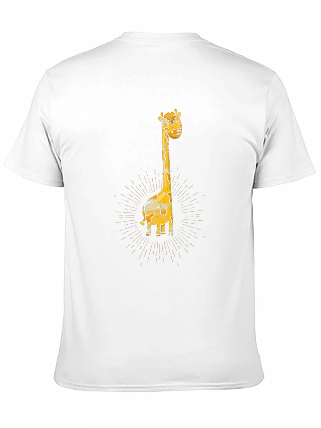 Giraffe Graphic Print Black T-Shirt