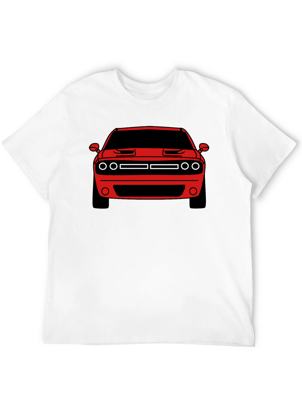 Muscle Car Graphic Tee - Red Challenger