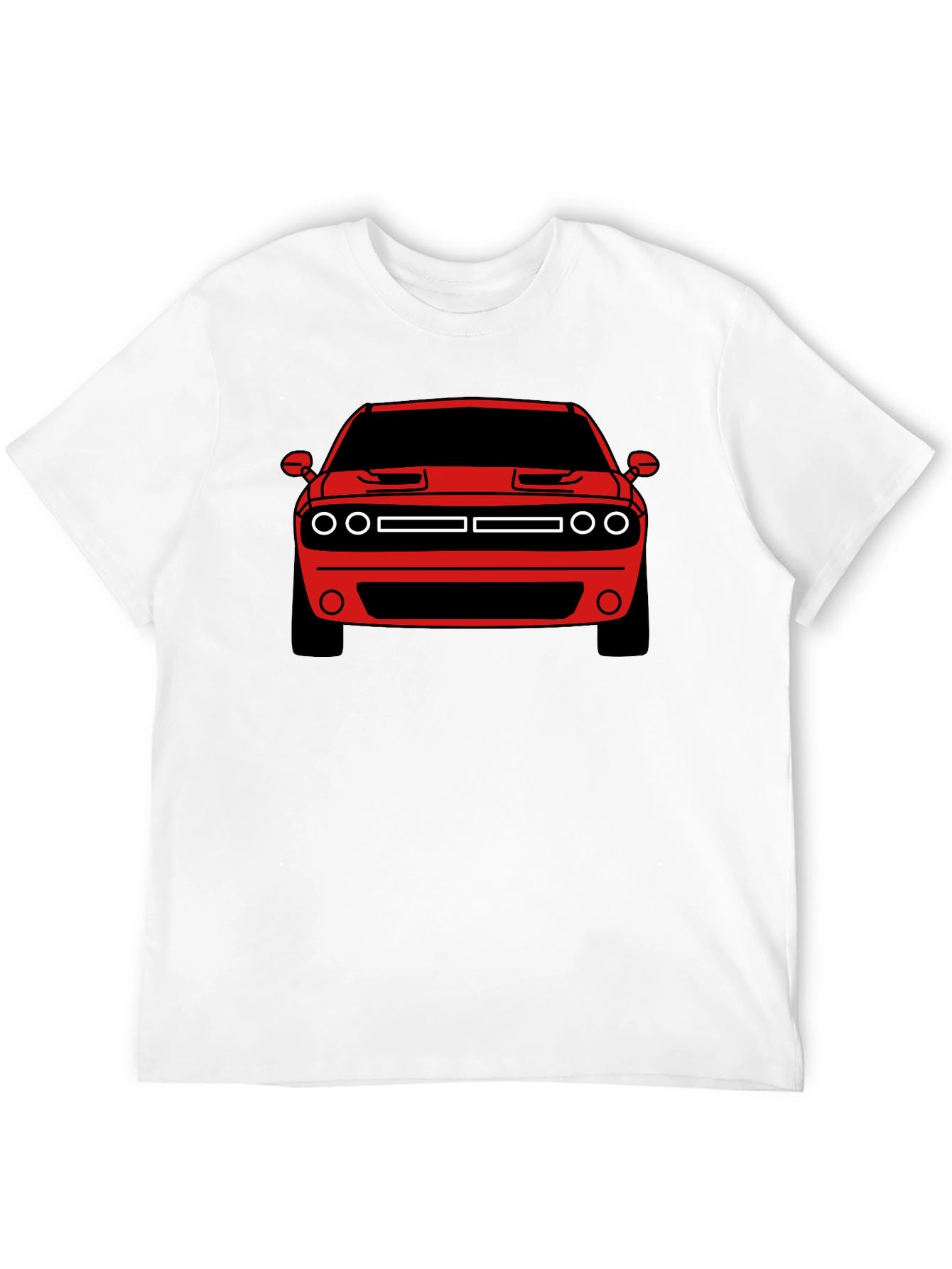 Muscle Car Graphic Tee - Red Challenger