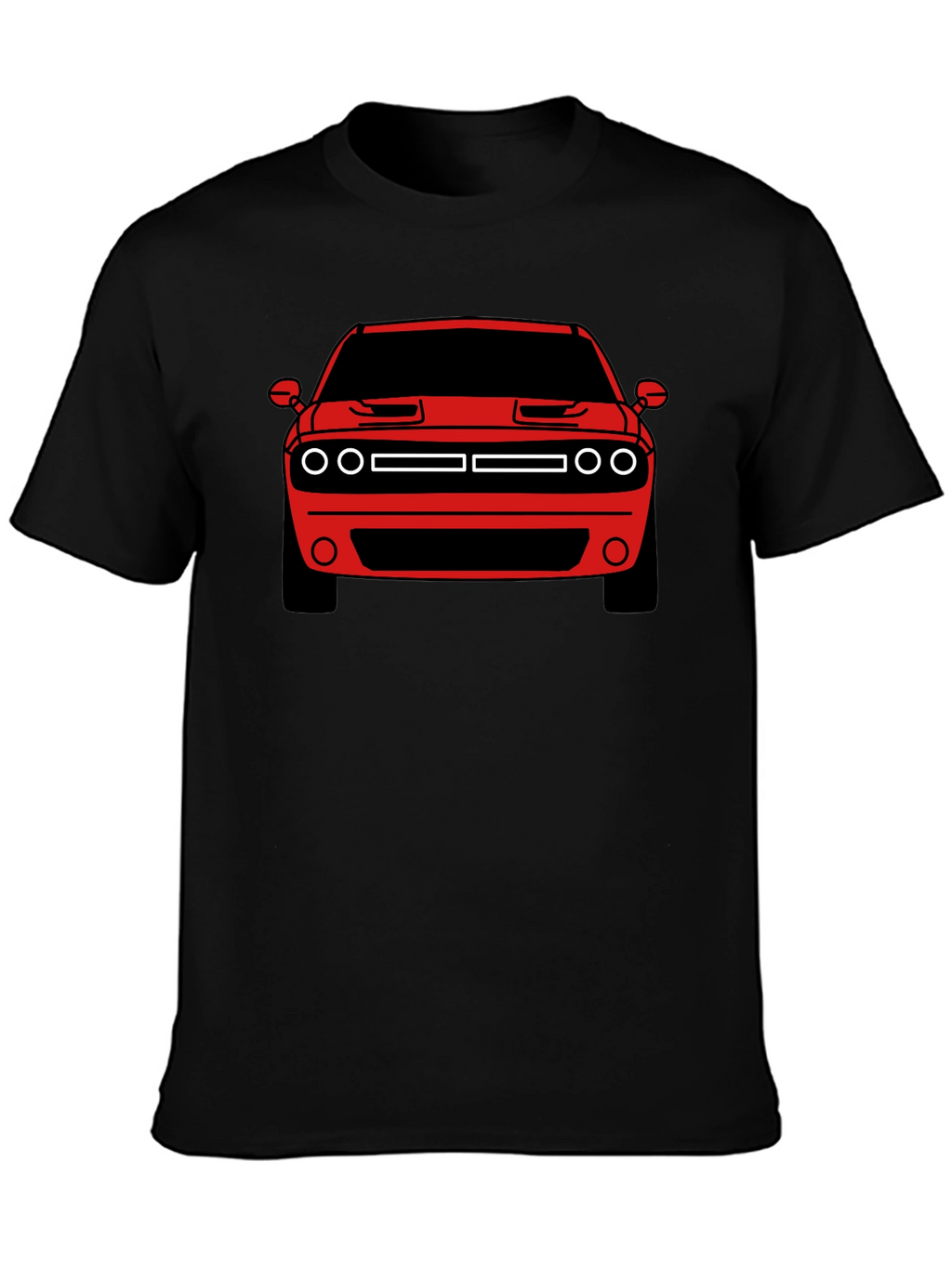 Muscle Car Graphic Tee - Red Challenger