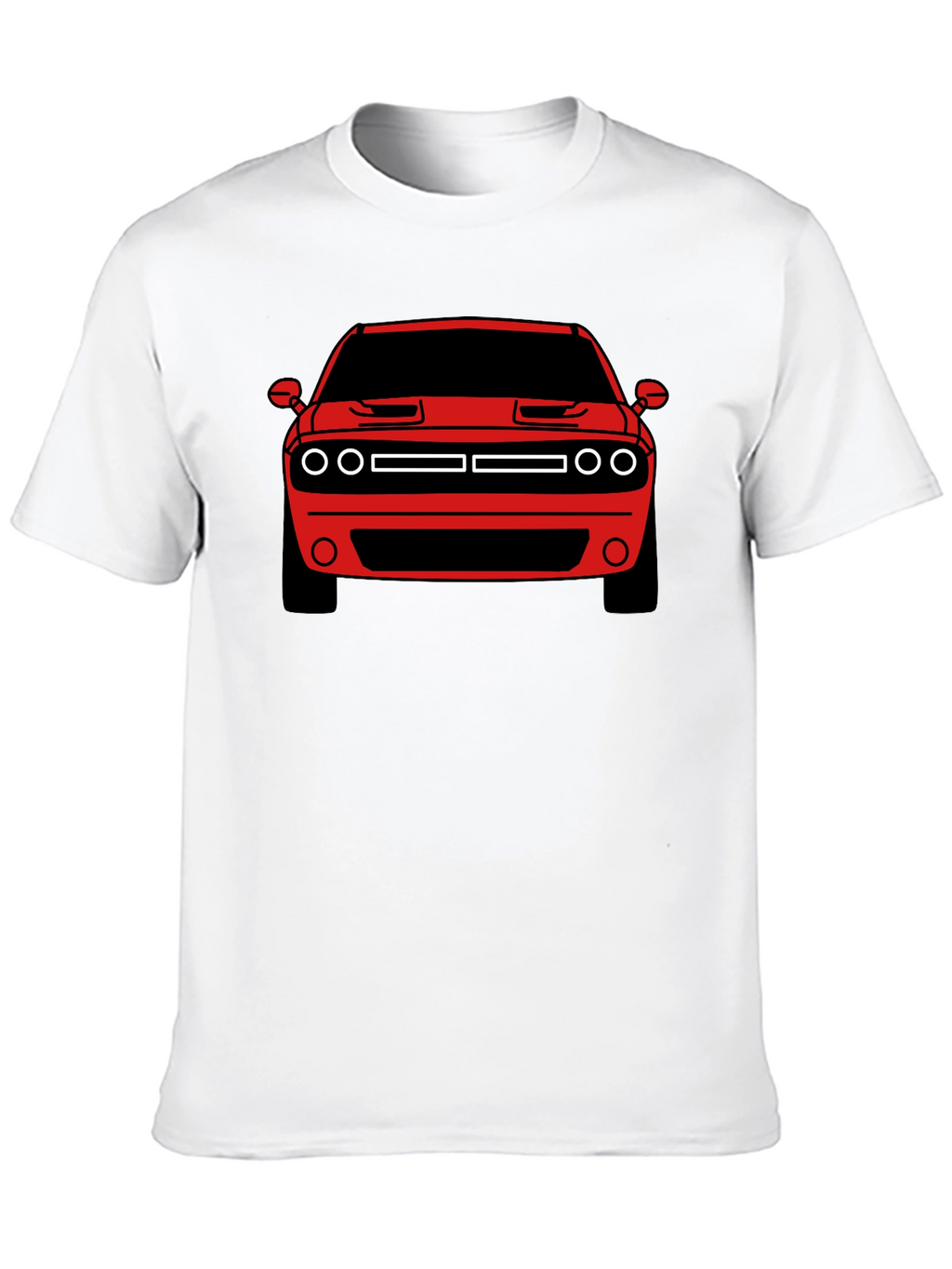 Muscle Car Graphic Tee - Red Challenger
