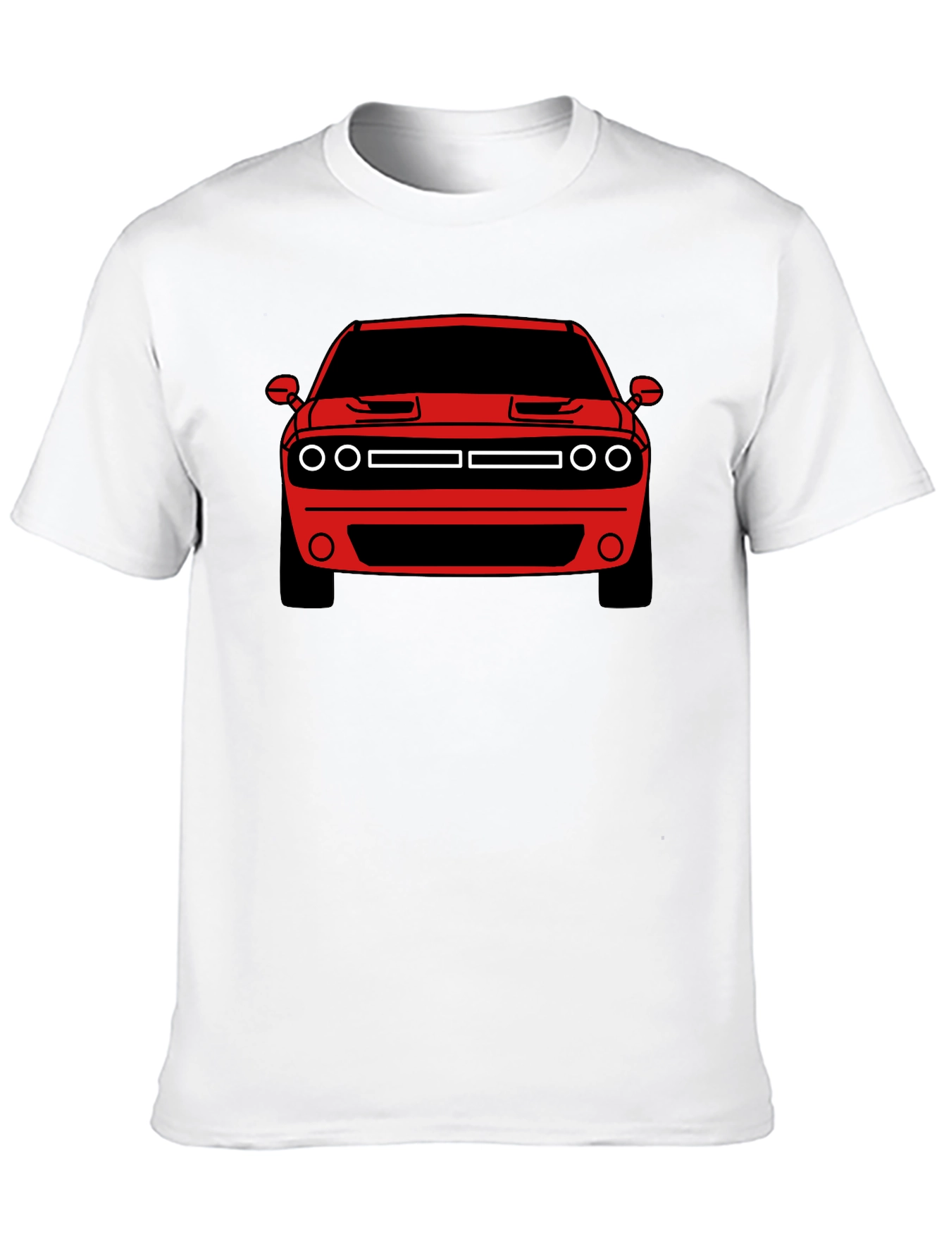 Muscle Car Graphic Tee - Red Challenger