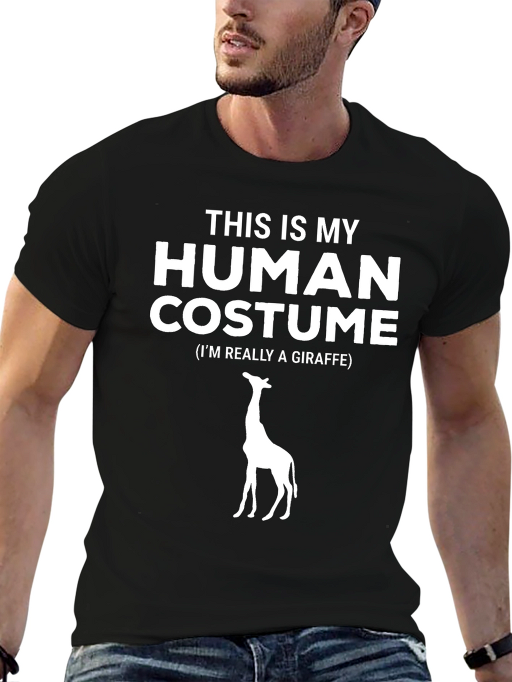 Funny Giraffe Costume T-Shirt - Human Costume