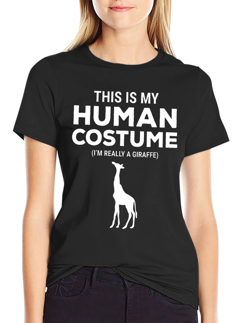 Funny Giraffe Costume T-Shirt - Human Costume