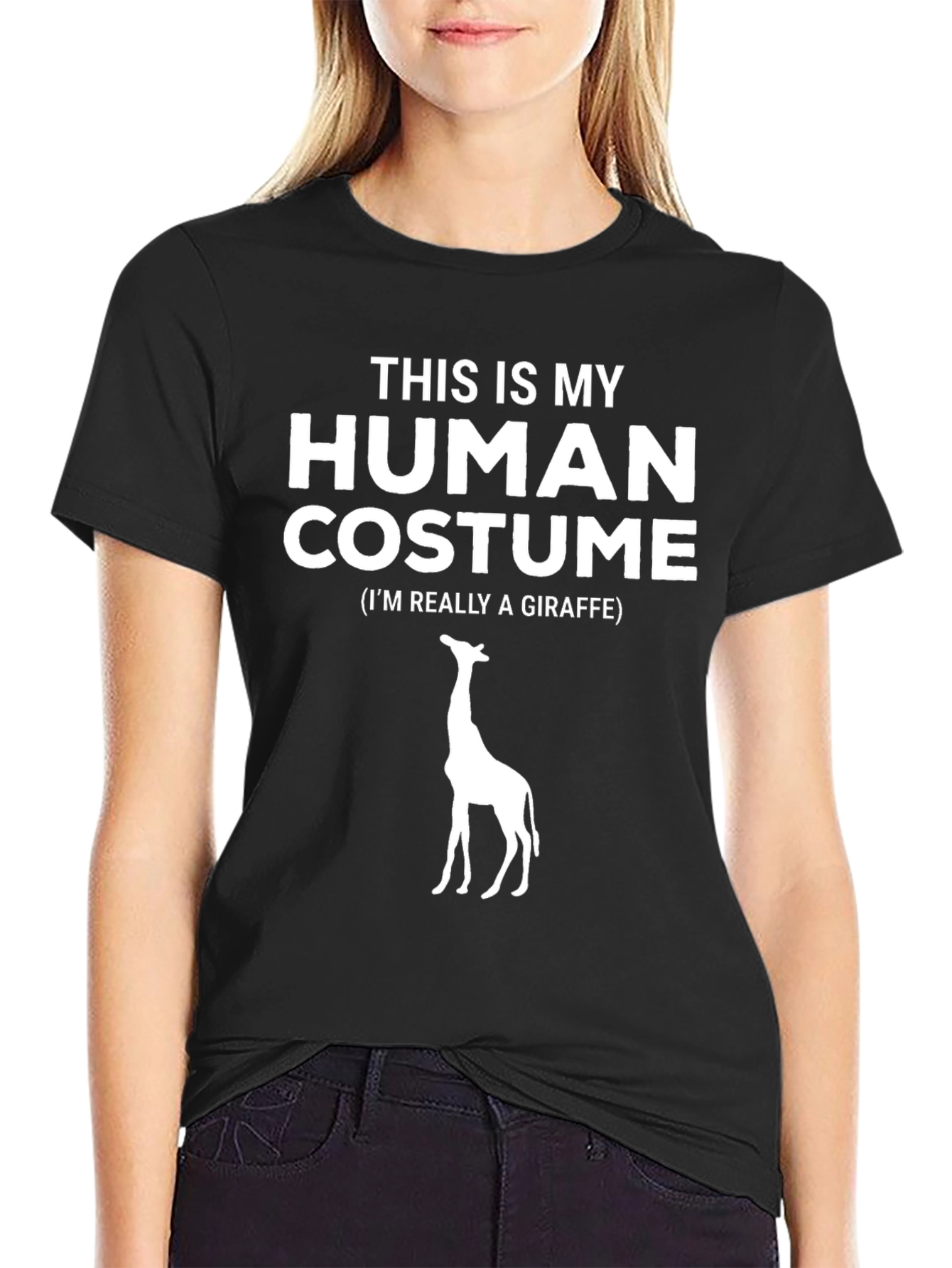 Funny Giraffe Costume T-Shirt - Human Costume