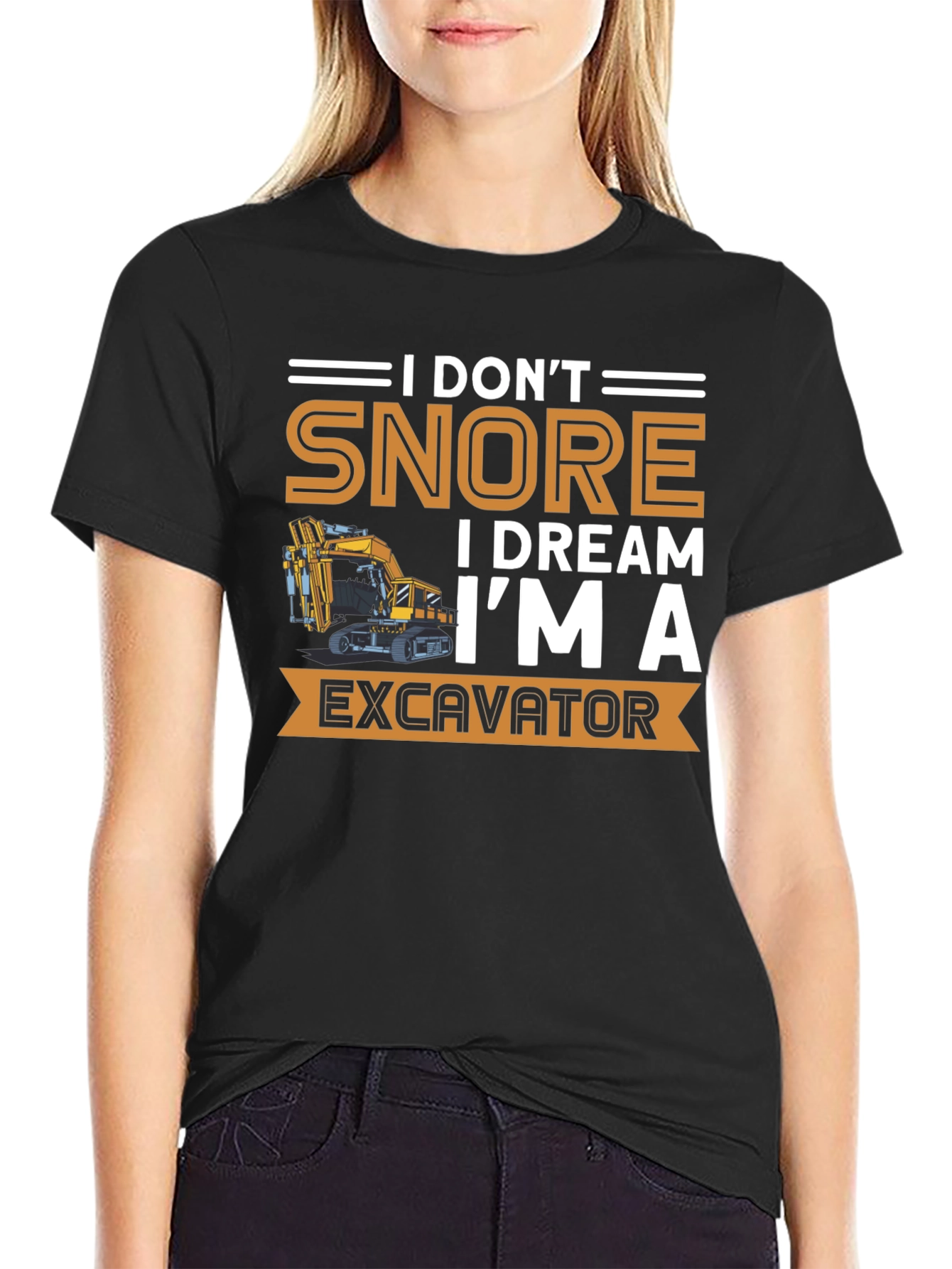 I Dream Im An Excavator Mens T-Shirt