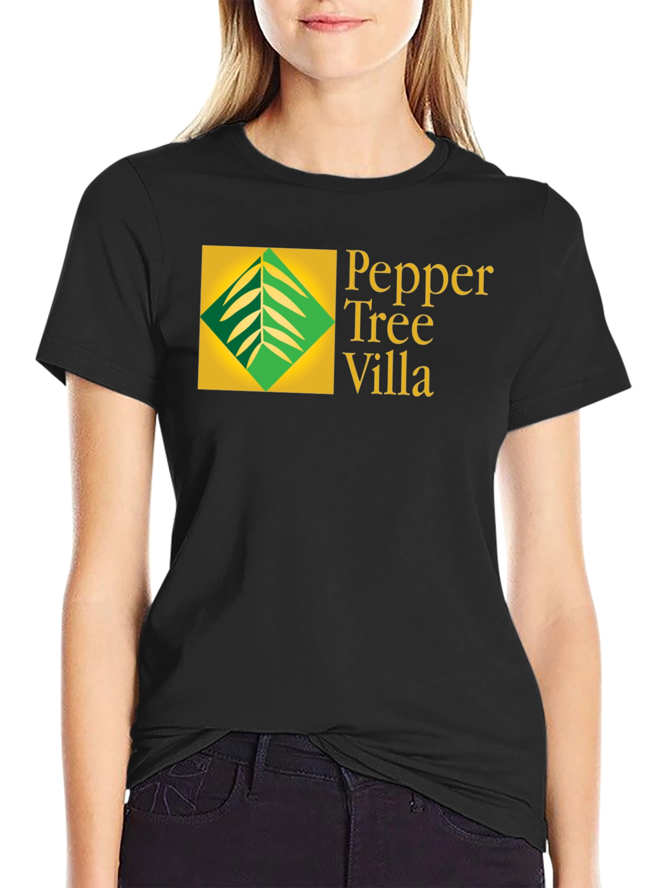 Pepper Tree Villa Black Tee