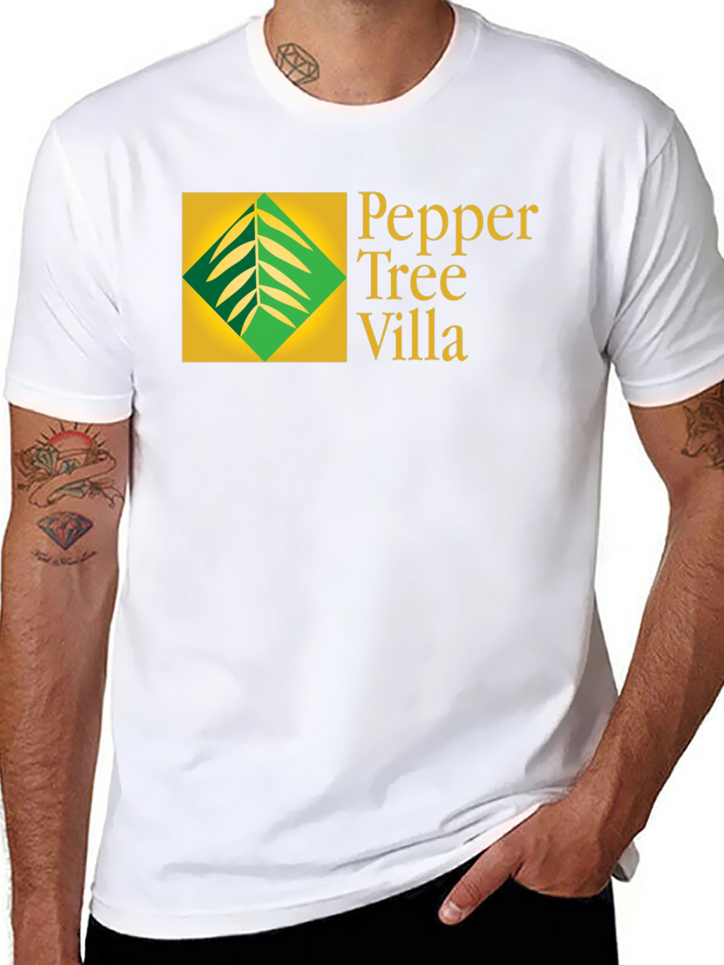 Pepper Tree Villa Black Tee