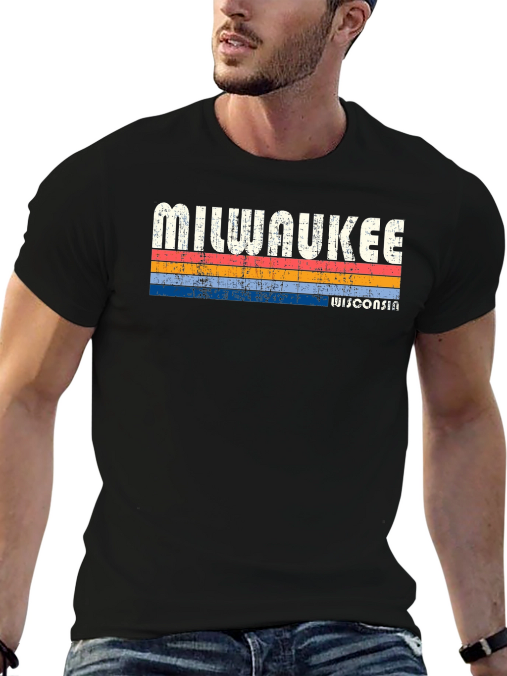 Milwaukee Wisconsin Retro Graphic T-Shirt