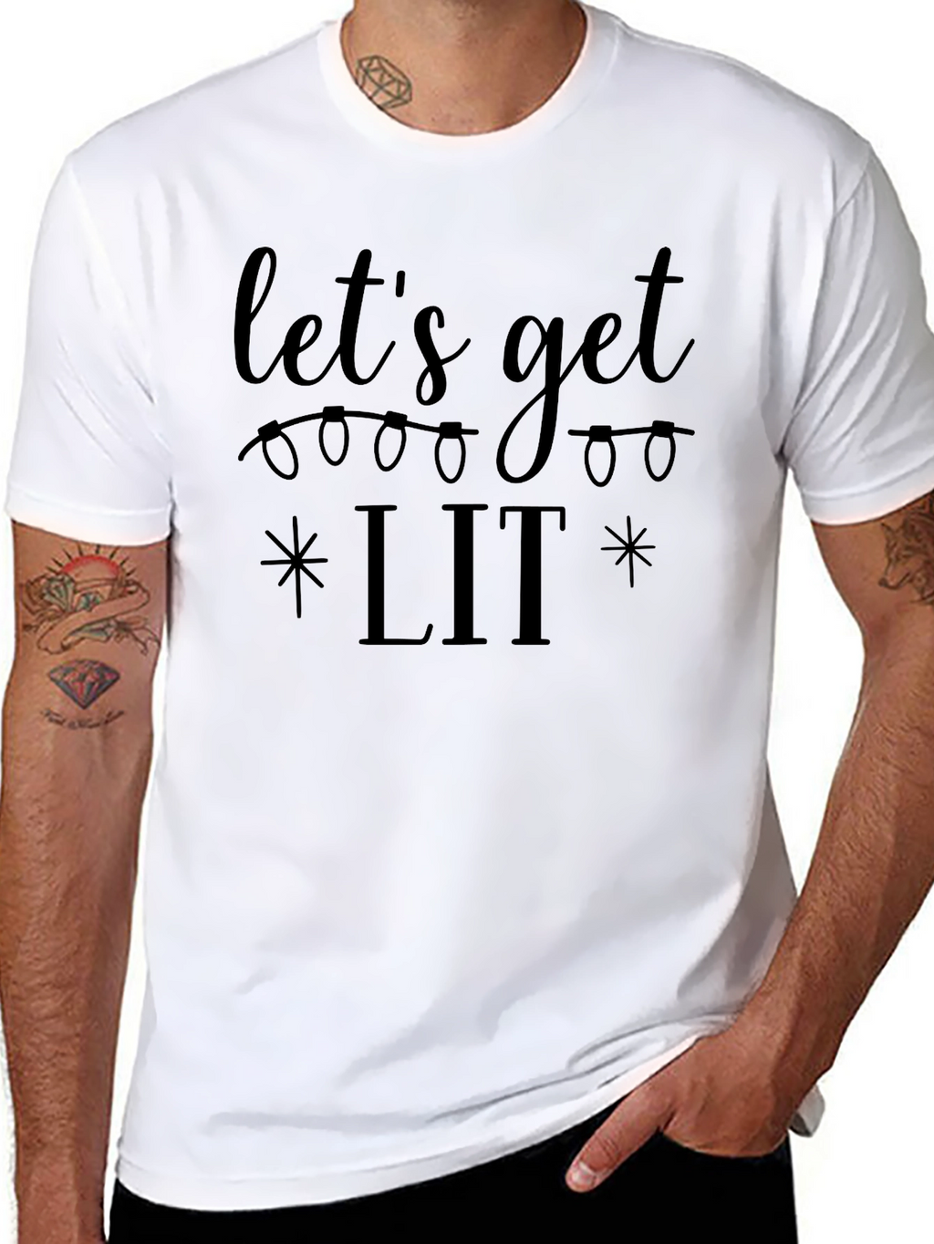 Lets Get Lit Christmas T-Shirt