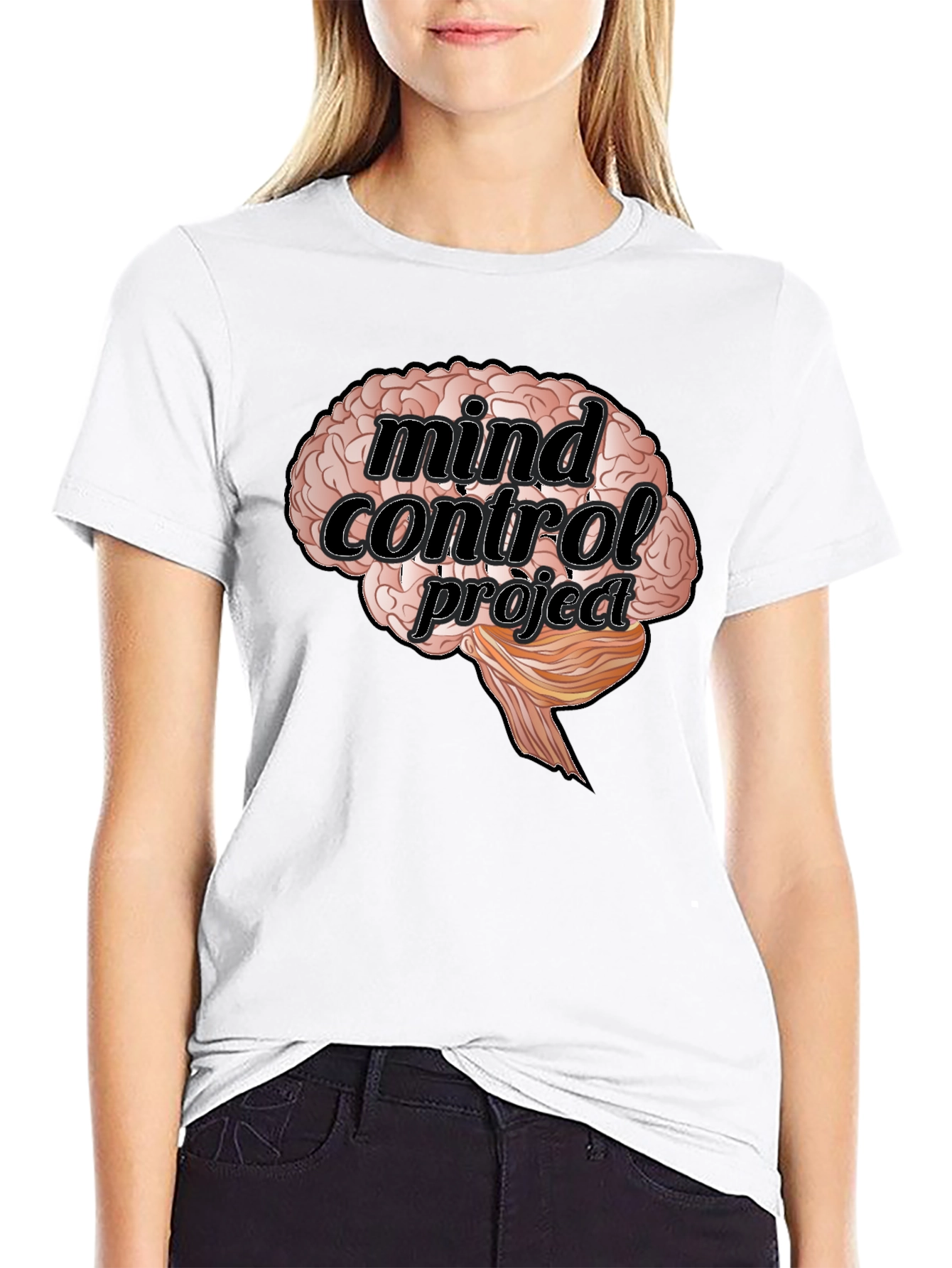 Mind Control Project Brain Graphic T-Shirt