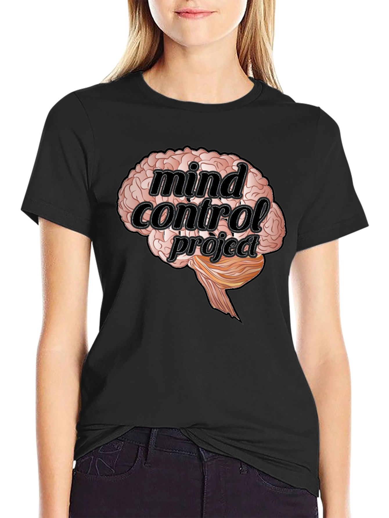 Mind Control Project Brain Graphic T-Shirt